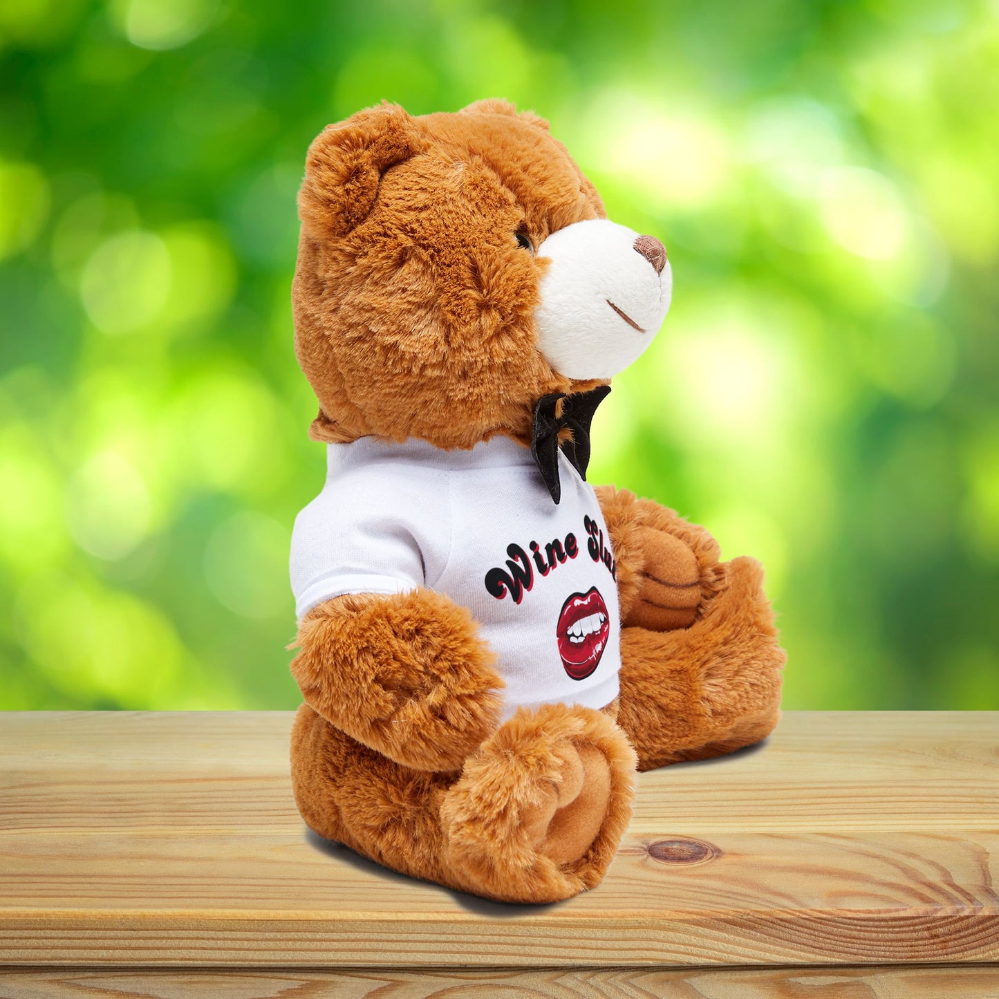 “Wine Slut” Teddy Bear – Funny Plush Gift for Wine Lovers with Sass