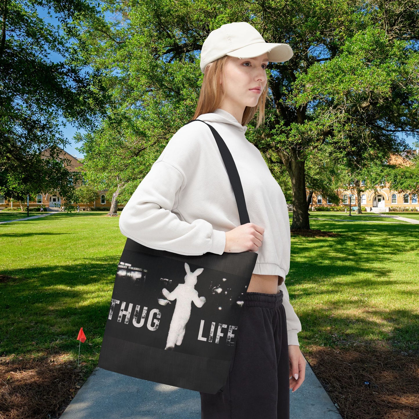 Thug Life Bunny Tote Bag – 3 Sizes | Bold, Fun & Functional