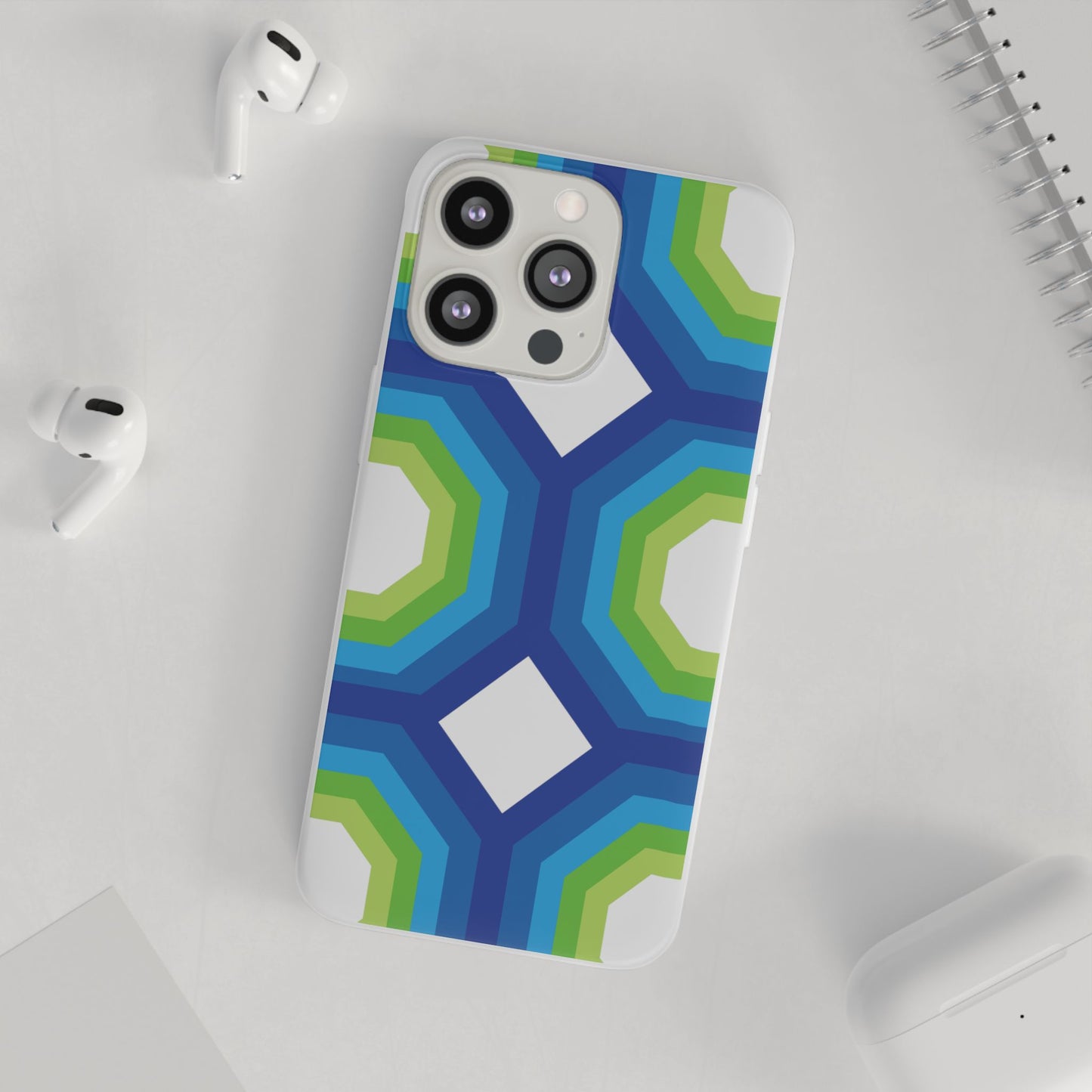 Stylish Geometric Phone Case, Flexible Phone Cover, Unique Modern Design, Perfect Gift, Trendy Accessory, Eco-Friendly Case