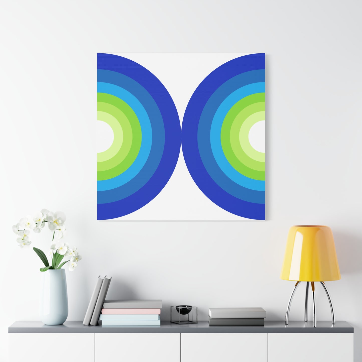 Modern Geometric Canvas Art | Bold Colors, Clean Lines, Creative Energy