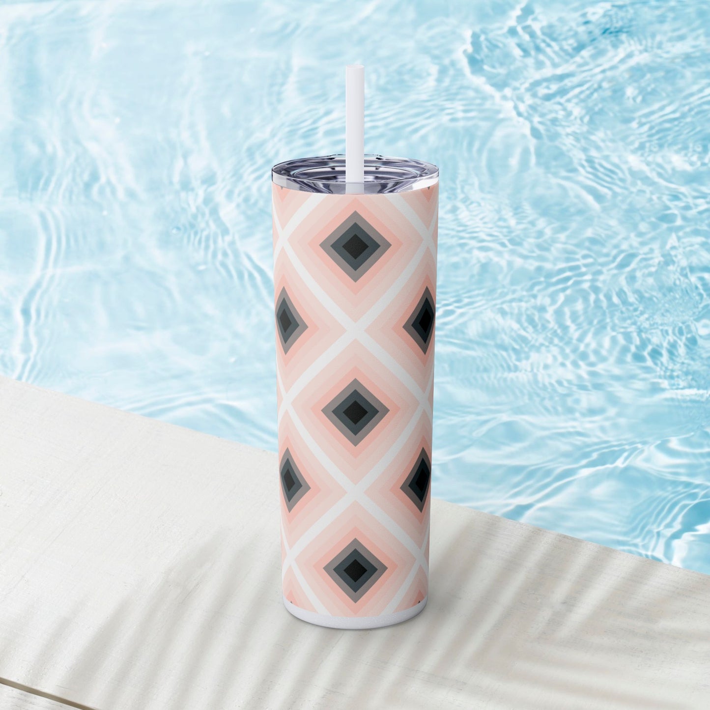 Vibrant. Versatile. Totally Sippable. – 20 oz Skinny Travel Tumbler with Straw