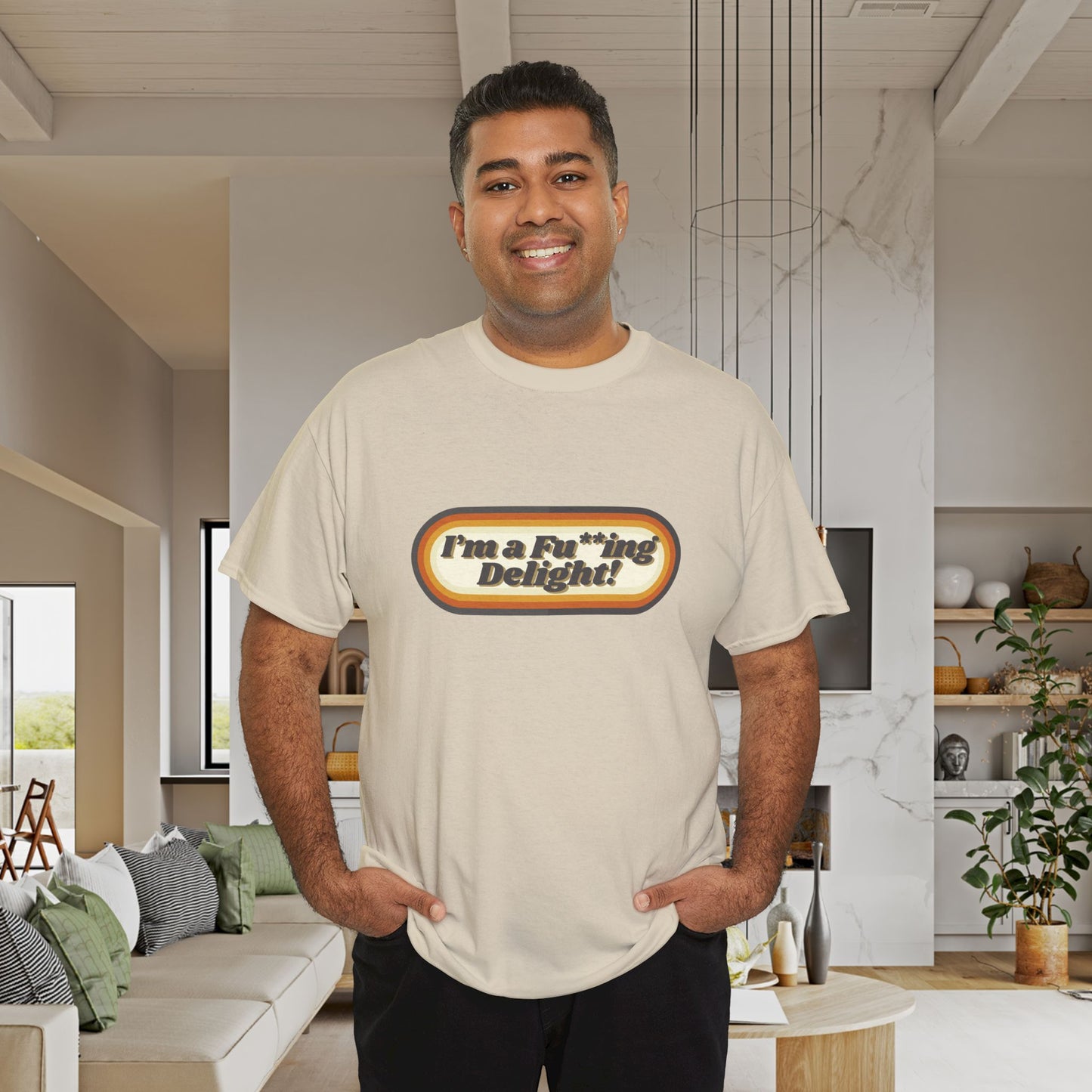 I’m a Fu**ing Delight – Retro Unisex T-Shirt