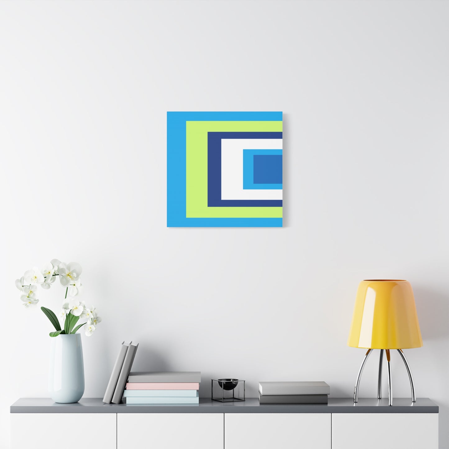 Modern Geometric Canvas Art | Bold Colors, Clean Lines, Creative Energy