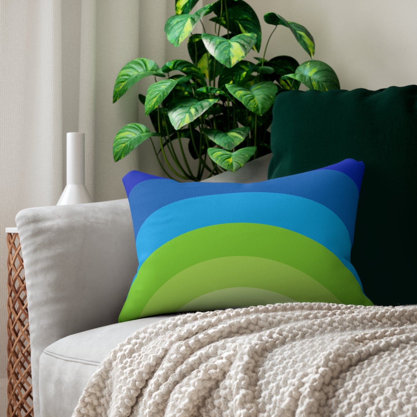 Geometric Lumbar Pillow | Bold Style, Everyday Comfort