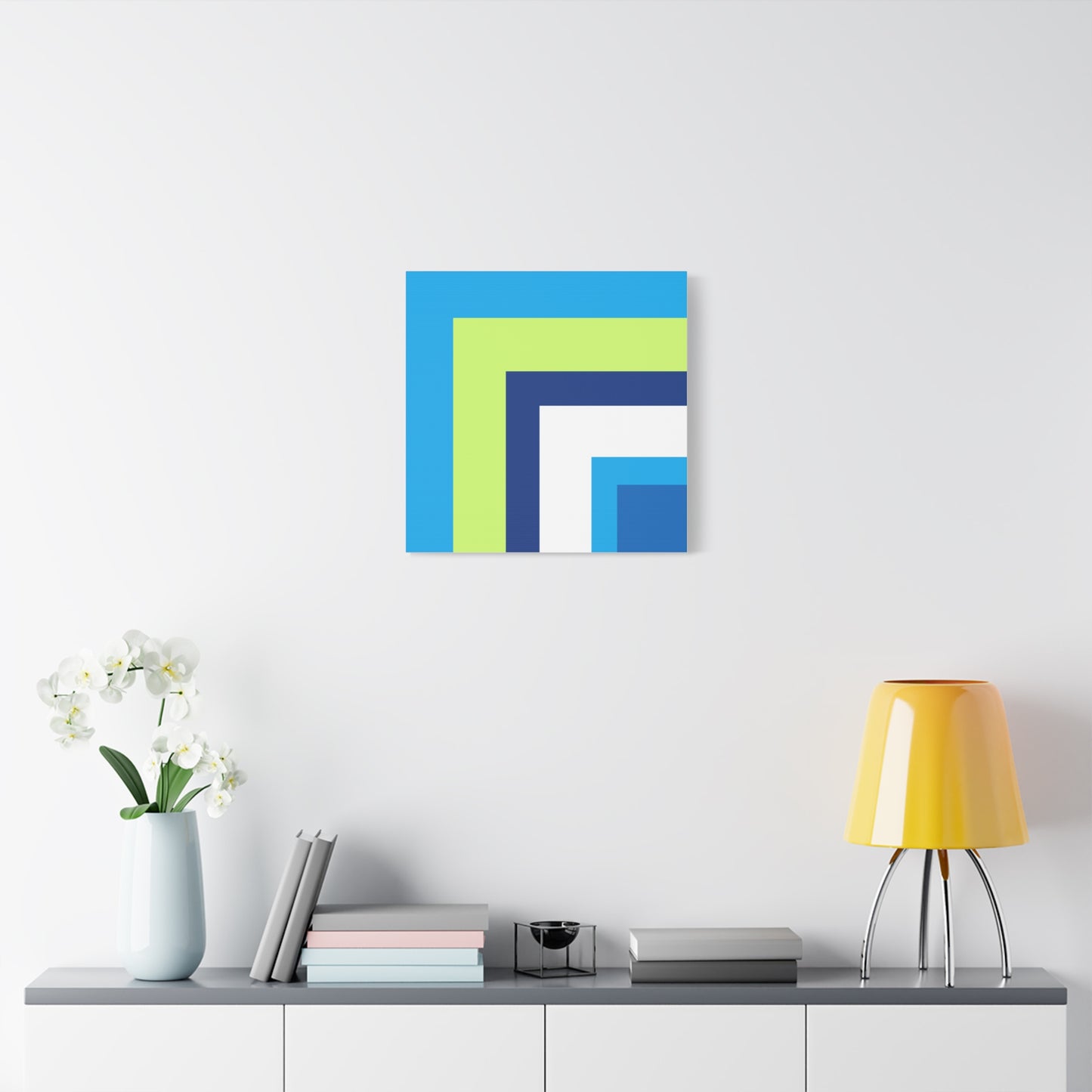 Modern Geometric Canvas Art | Bold Colors, Clean Lines, Creative Energy