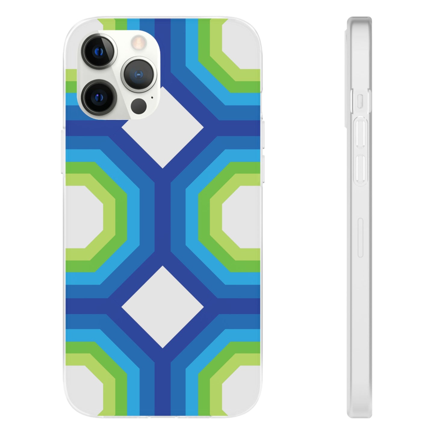 Stylish Geometric Phone Case, Flexible Phone Cover, Unique Modern Design, Perfect Gift, Trendy Accessory, Eco-Friendly Case