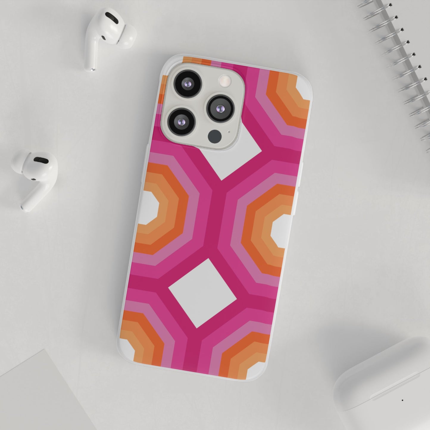 Stylish Geometric Phone Case, Flexible Phone Cover, Unique Modern Design, Perfect Gift, Trendy Accessory, Eco-Friendly Case