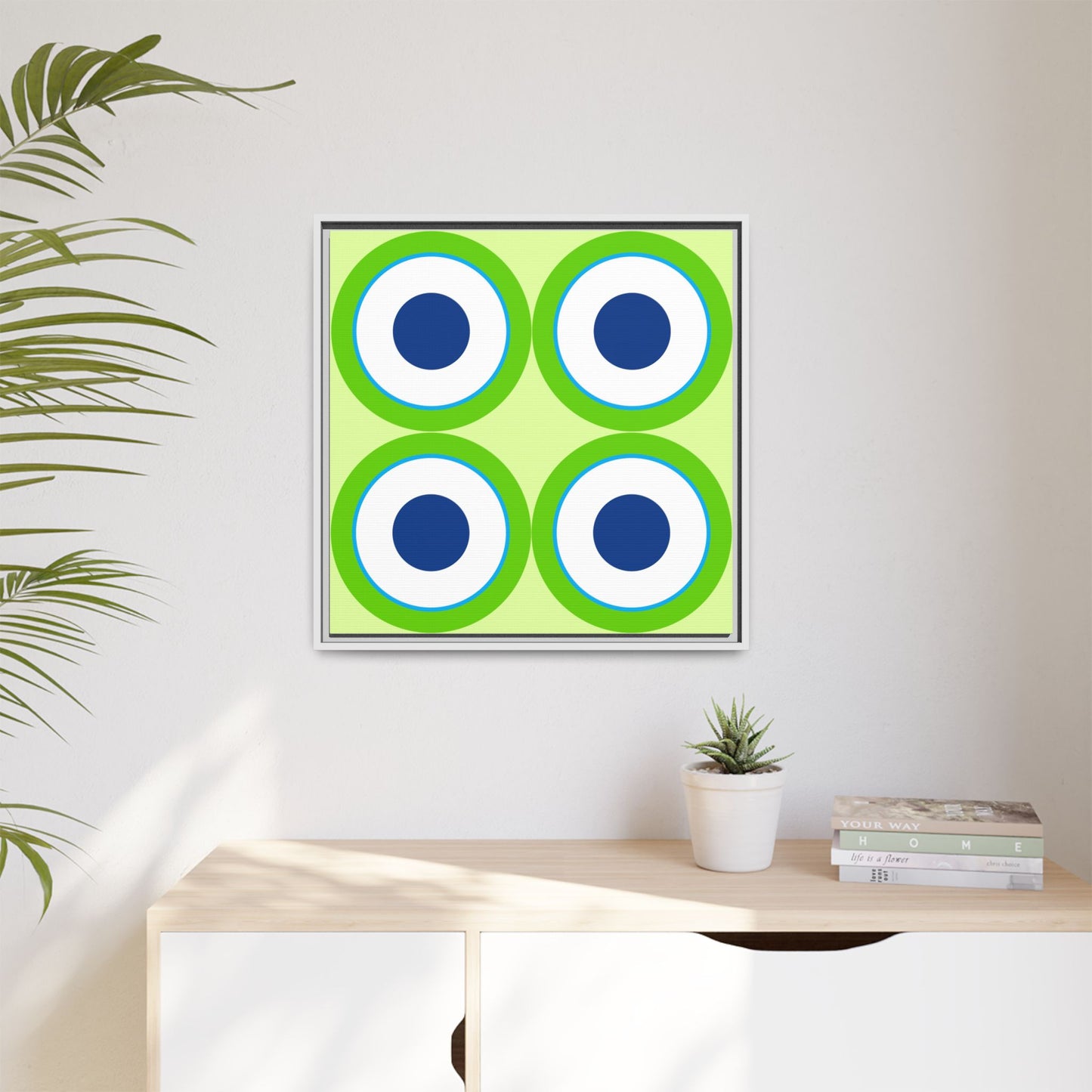 Copy of Modern Framed Geometric Canvas Art | Bold Color Meets Clean Framing