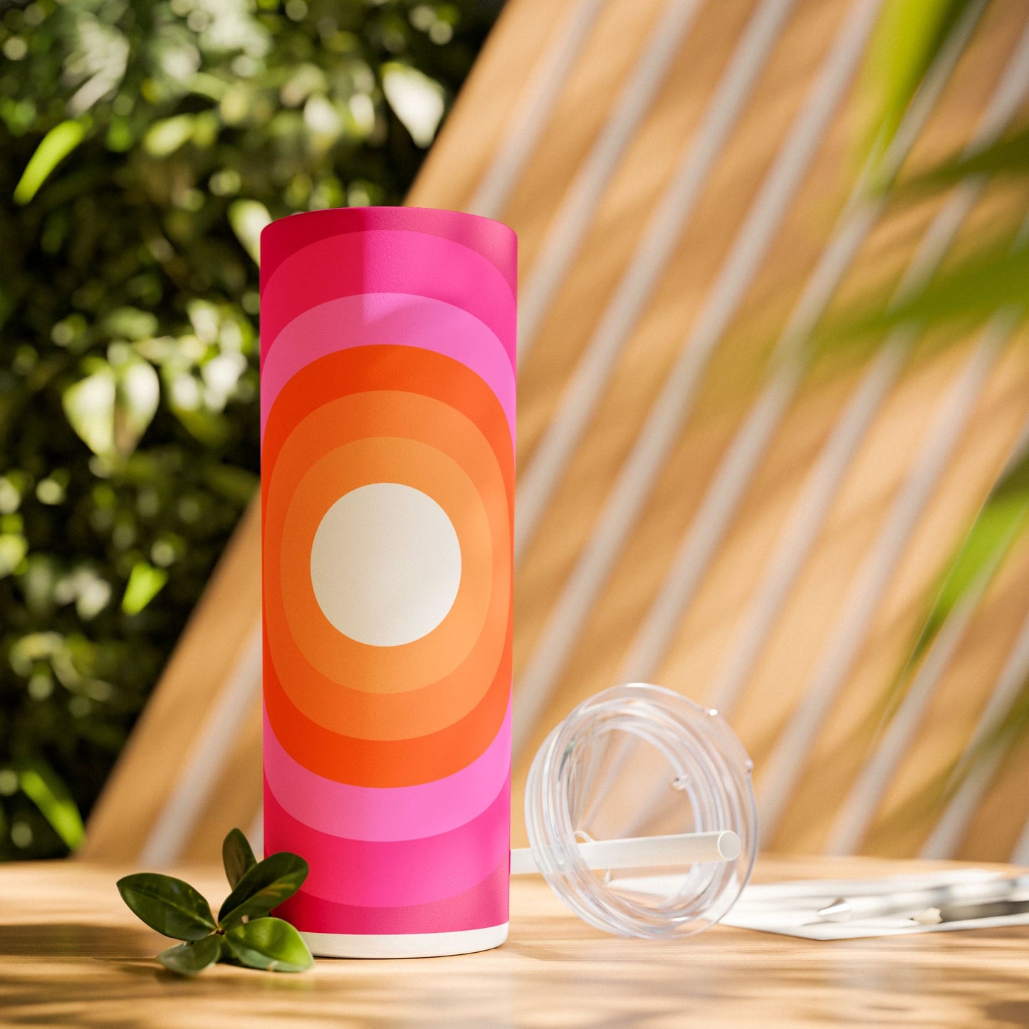 Vibrant. Versatile. Totally Sippable. – 20 oz Skinny Travel Tumbler with Straw