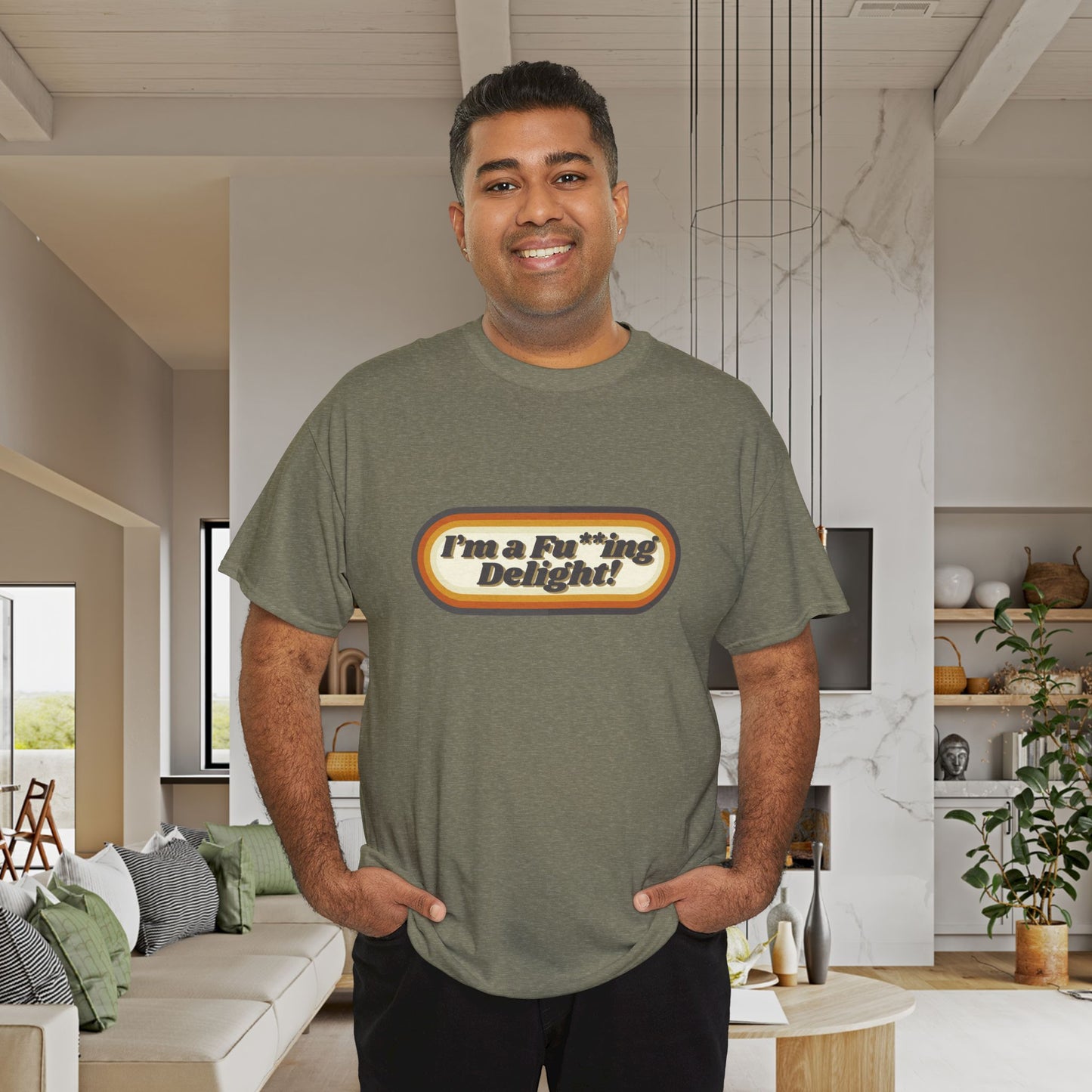 I’m a Fu**ing Delight – Retro Unisex T-Shirt