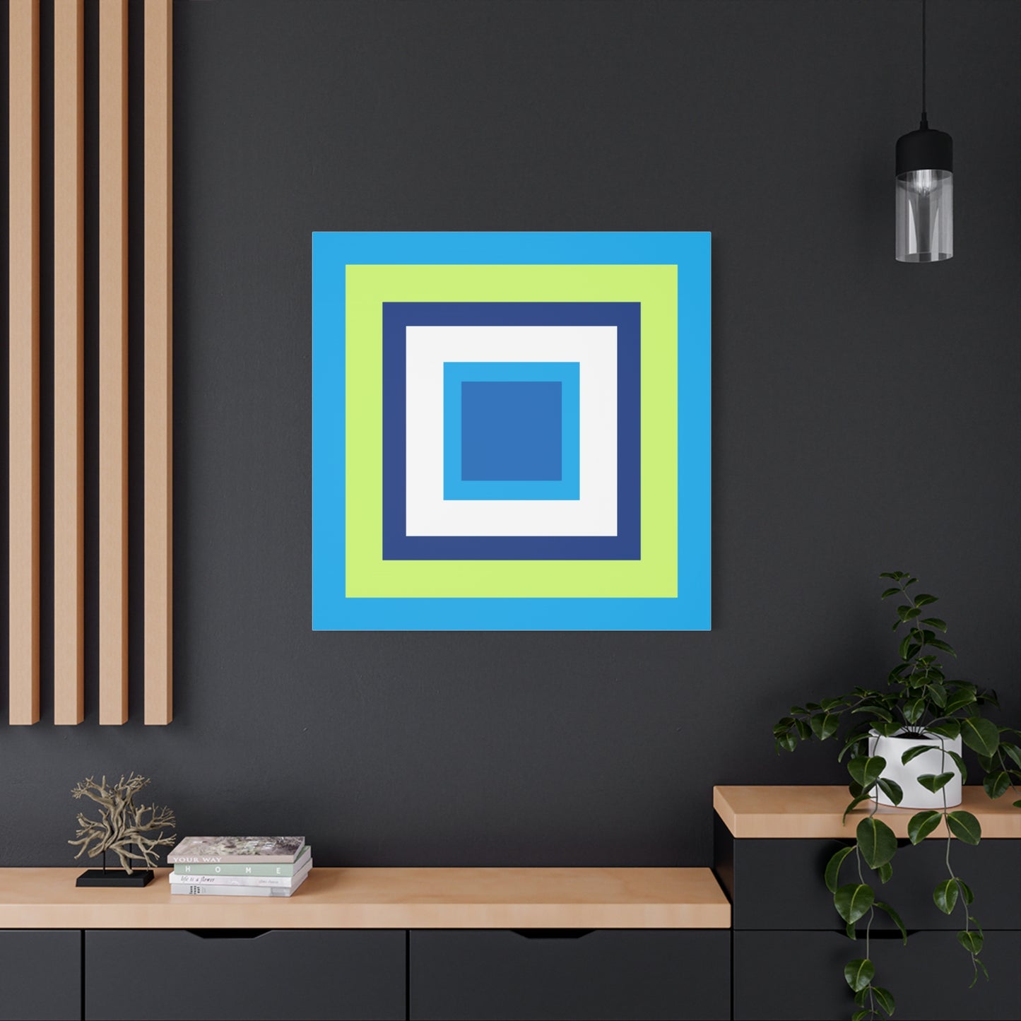 Modern Geometric Canvas Art | Bold Colors, Clean Lines, Creative Energy
