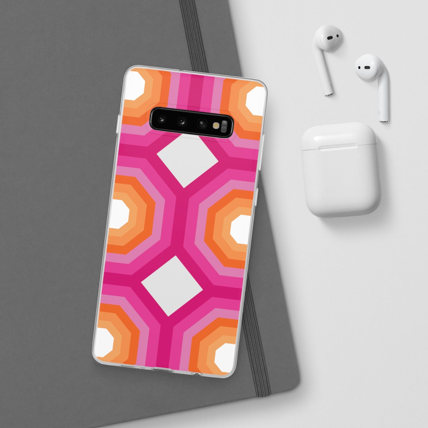 Stylish Geometric Phone Case, Flexible Phone Cover, Unique Modern Design, Perfect Gift, Trendy Accessory, Eco-Friendly Case