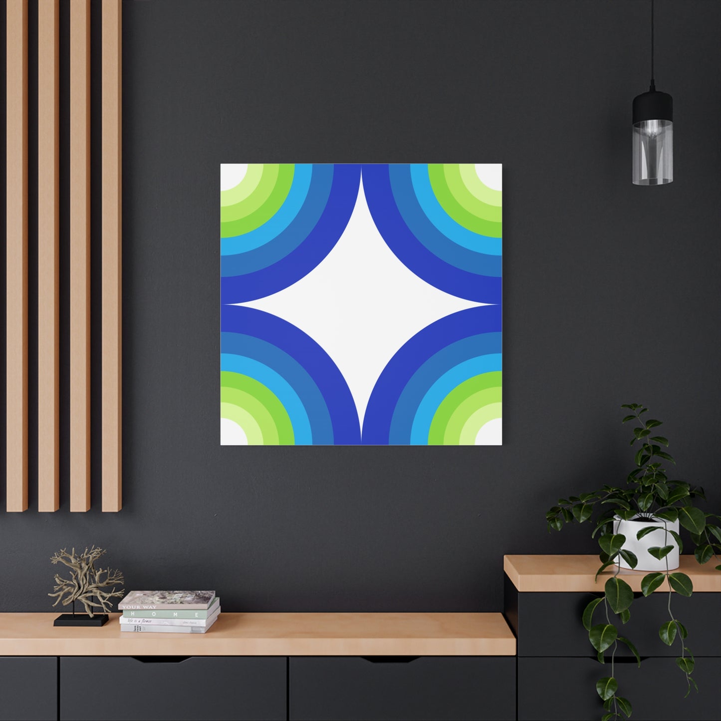 Modern Geometric Canvas Art | Bold Colors, Clean Lines, Creative Energy