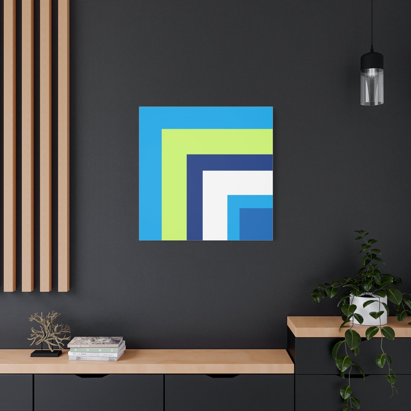 Modern Geometric Canvas Art | Bold Colors, Clean Lines, Creative Energy