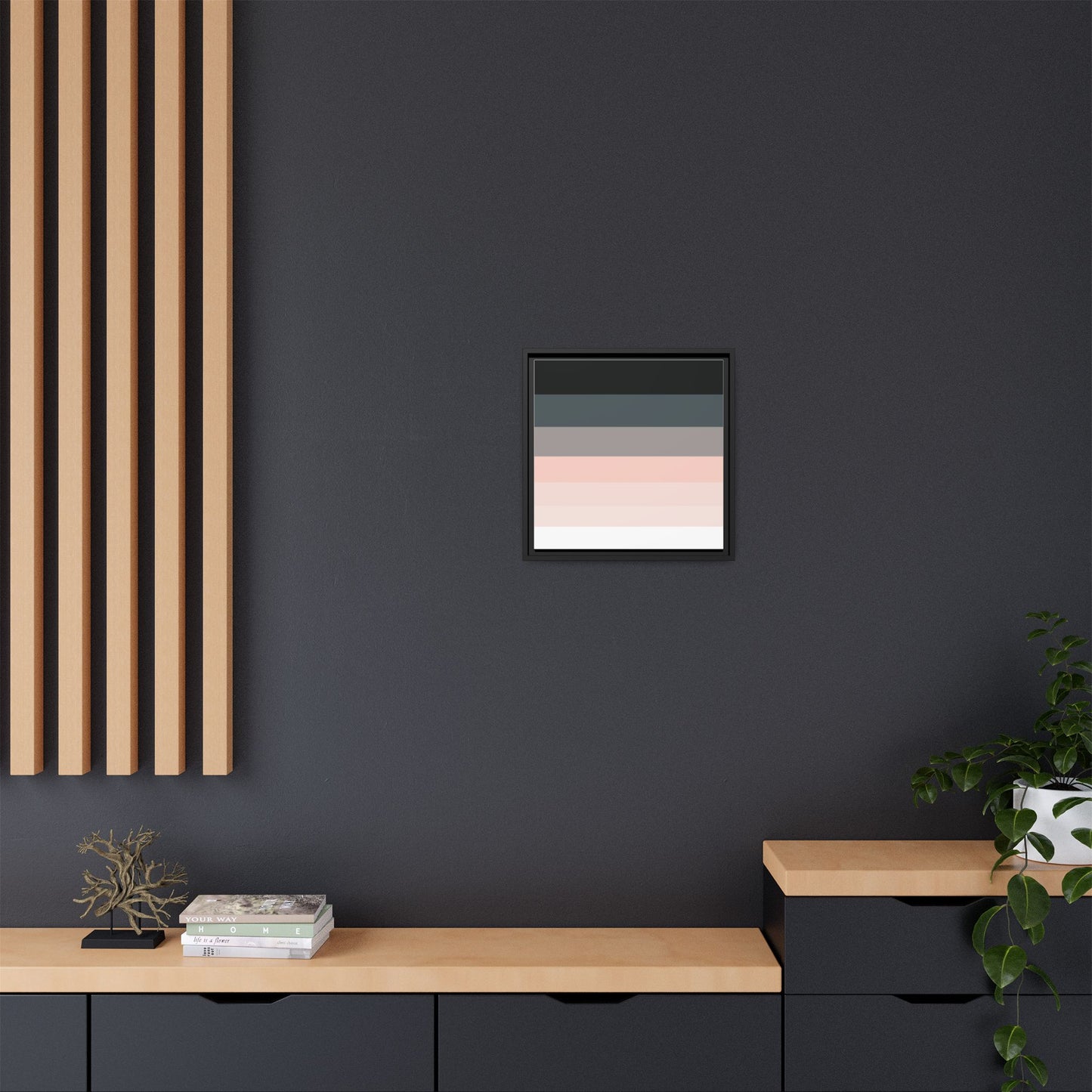 Modern Framed Geometric Canvas Art | Bold Color Meets Clean Framing