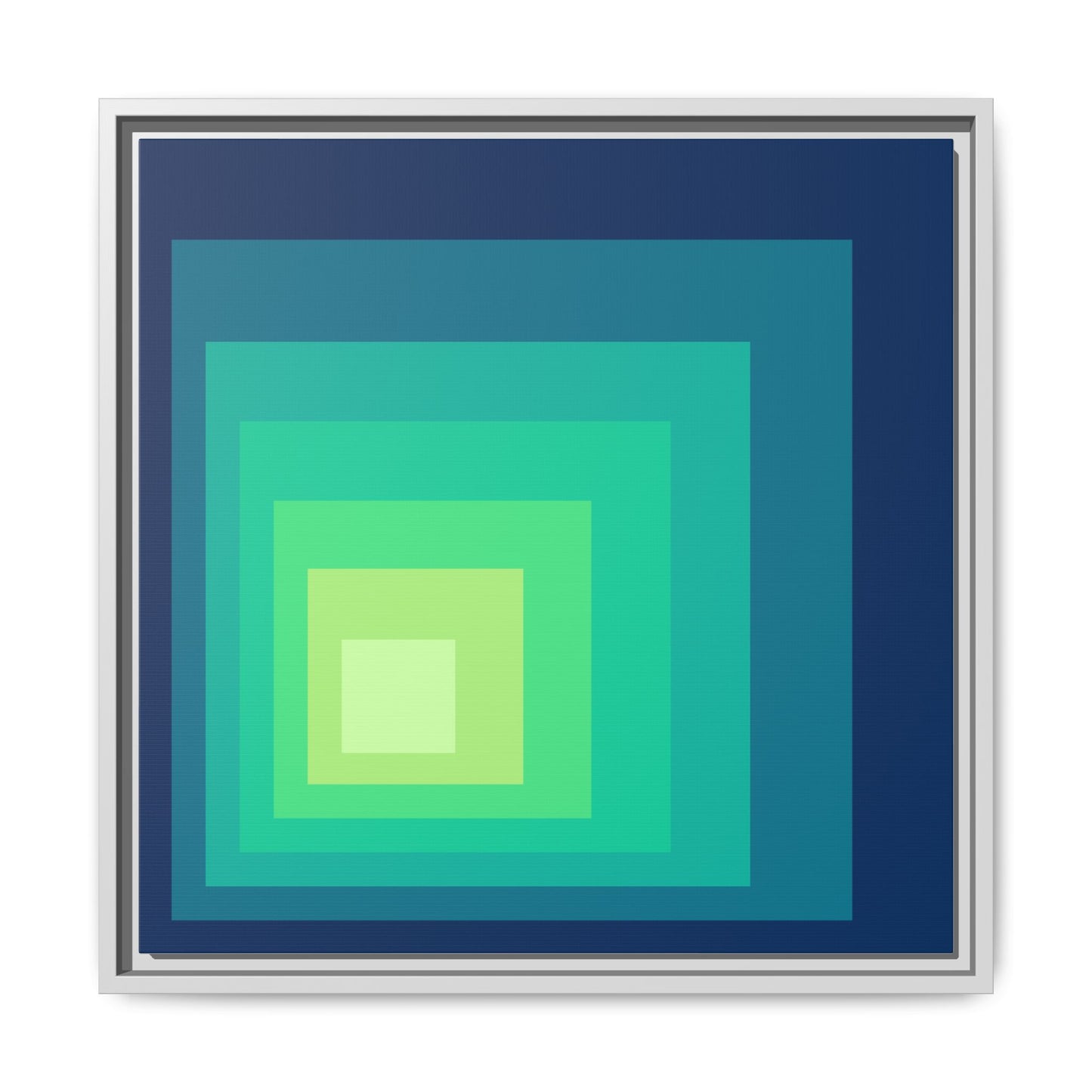 Modern Framed Geometric Canvas Art | Bold Color Meets Clean Framing