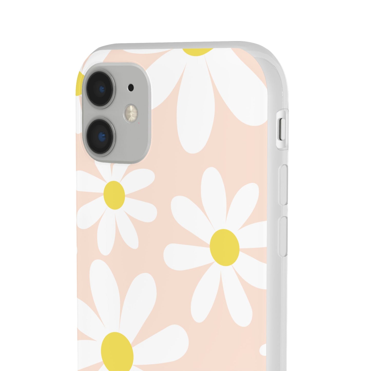 Phone Cases - Blush Daisy Pattern Flexi Cases