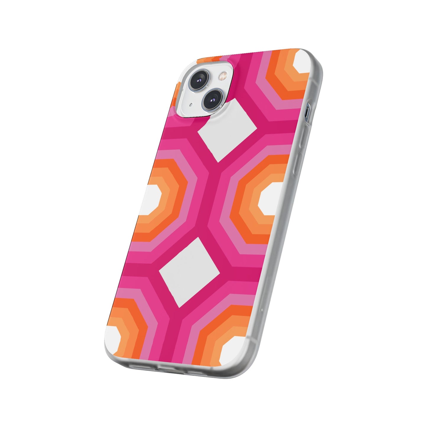 Stylish Geometric Phone Case, Flexible Phone Cover, Unique Modern Design, Perfect Gift, Trendy Accessory, Eco-Friendly Case