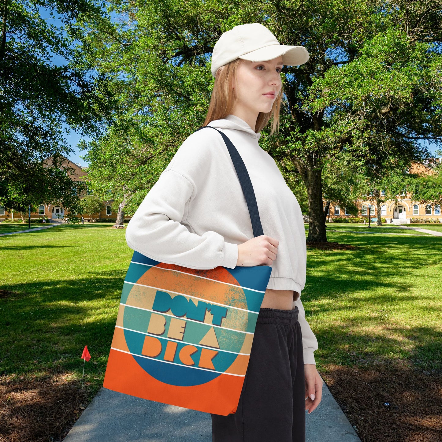 Don’t Be a Dick Tote Bag – 3 Sizes | A Friendly Reminder in Bold Retro Style