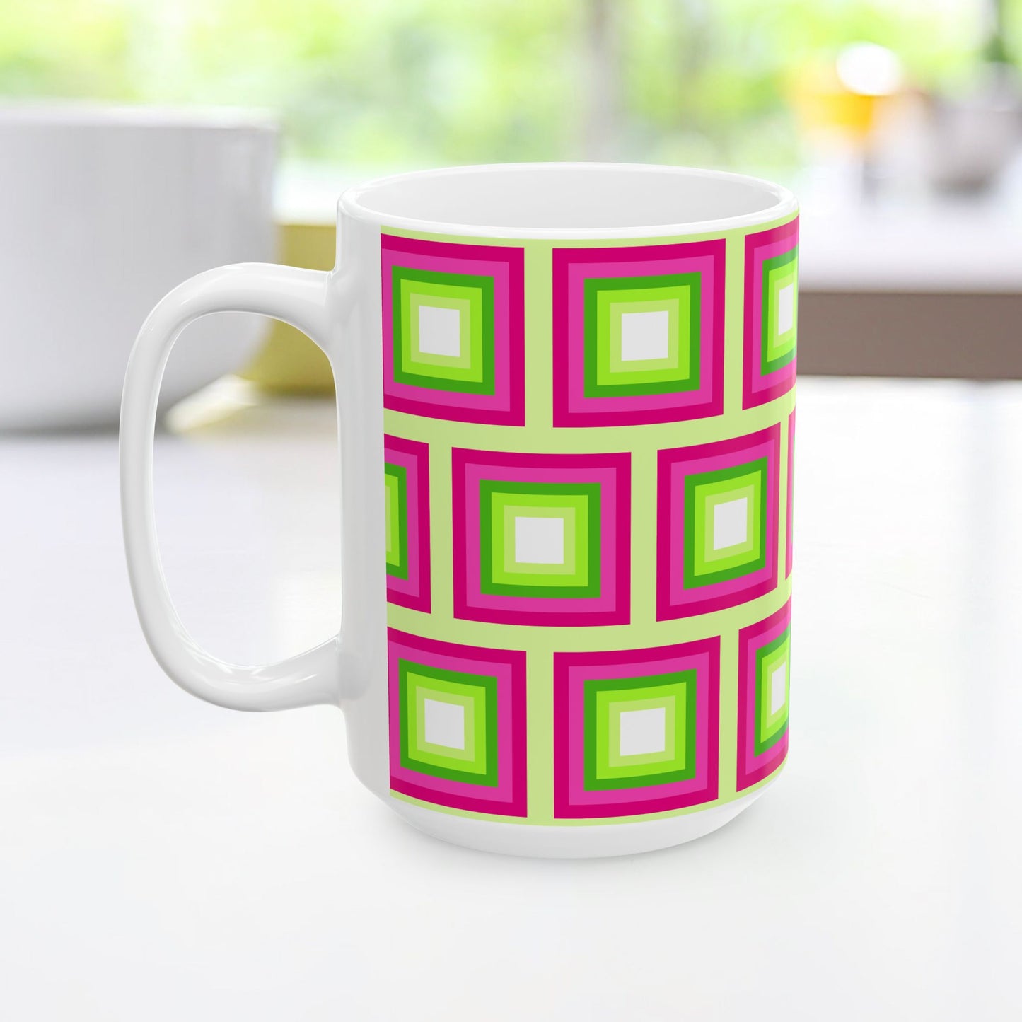 Geo Art Mug – Bold Color, Daily Joy