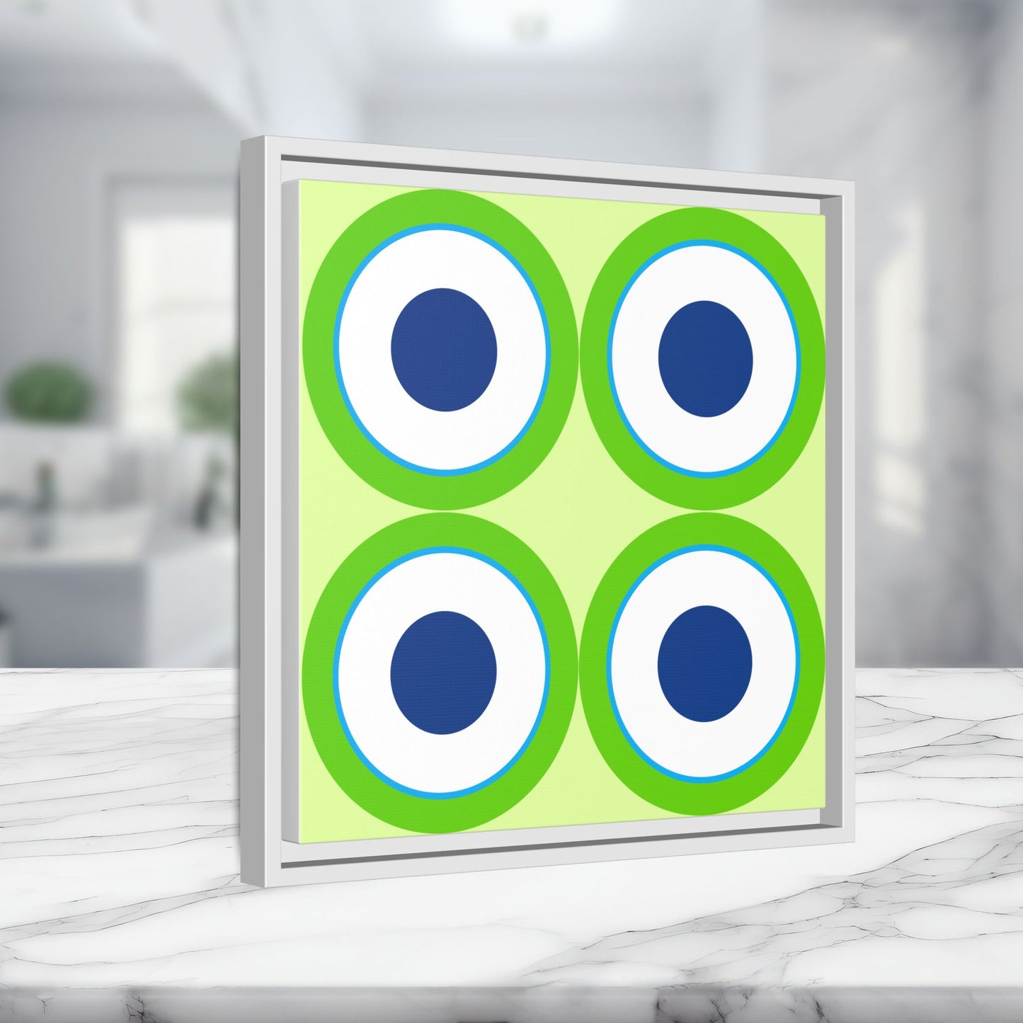 Copy of Modern Framed Geometric Canvas Art | Bold Color Meets Clean Framing