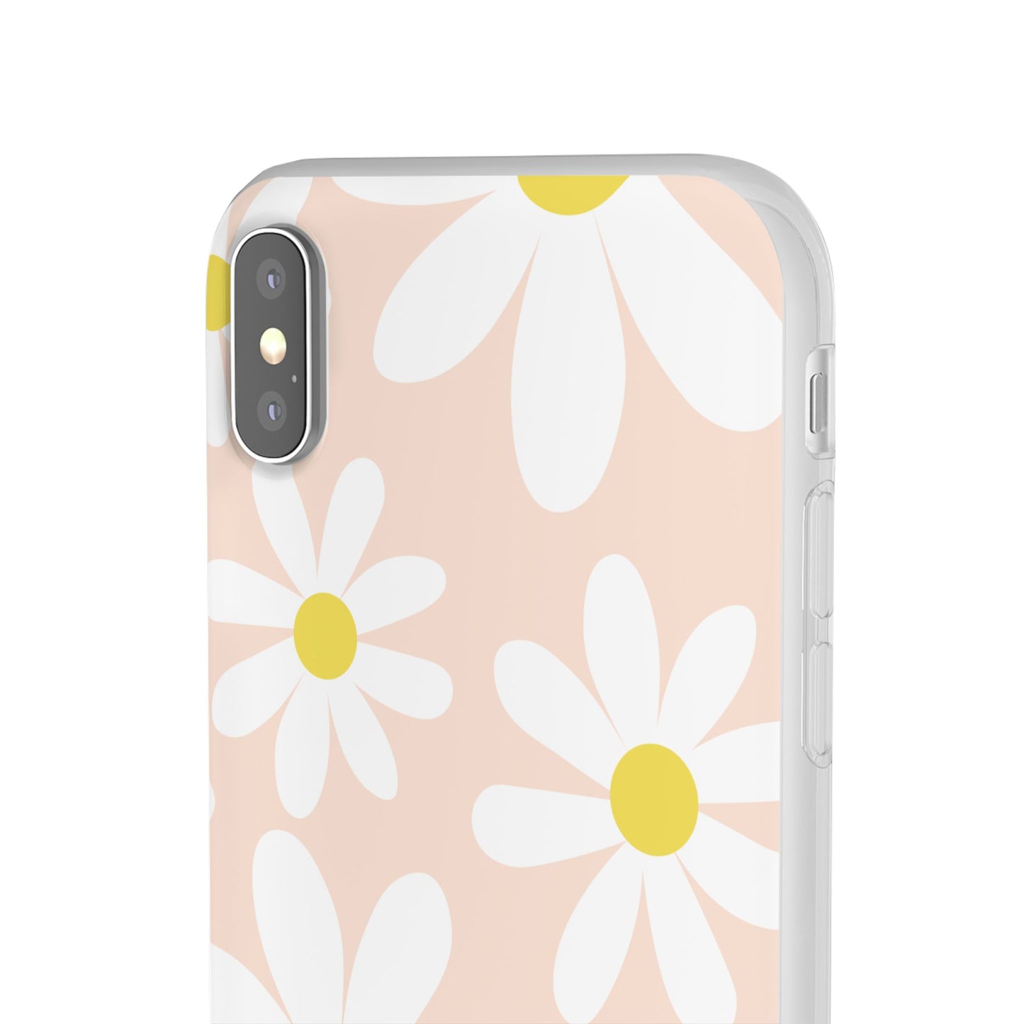 Phone Cases - Blush Daisy Pattern Flexi Cases