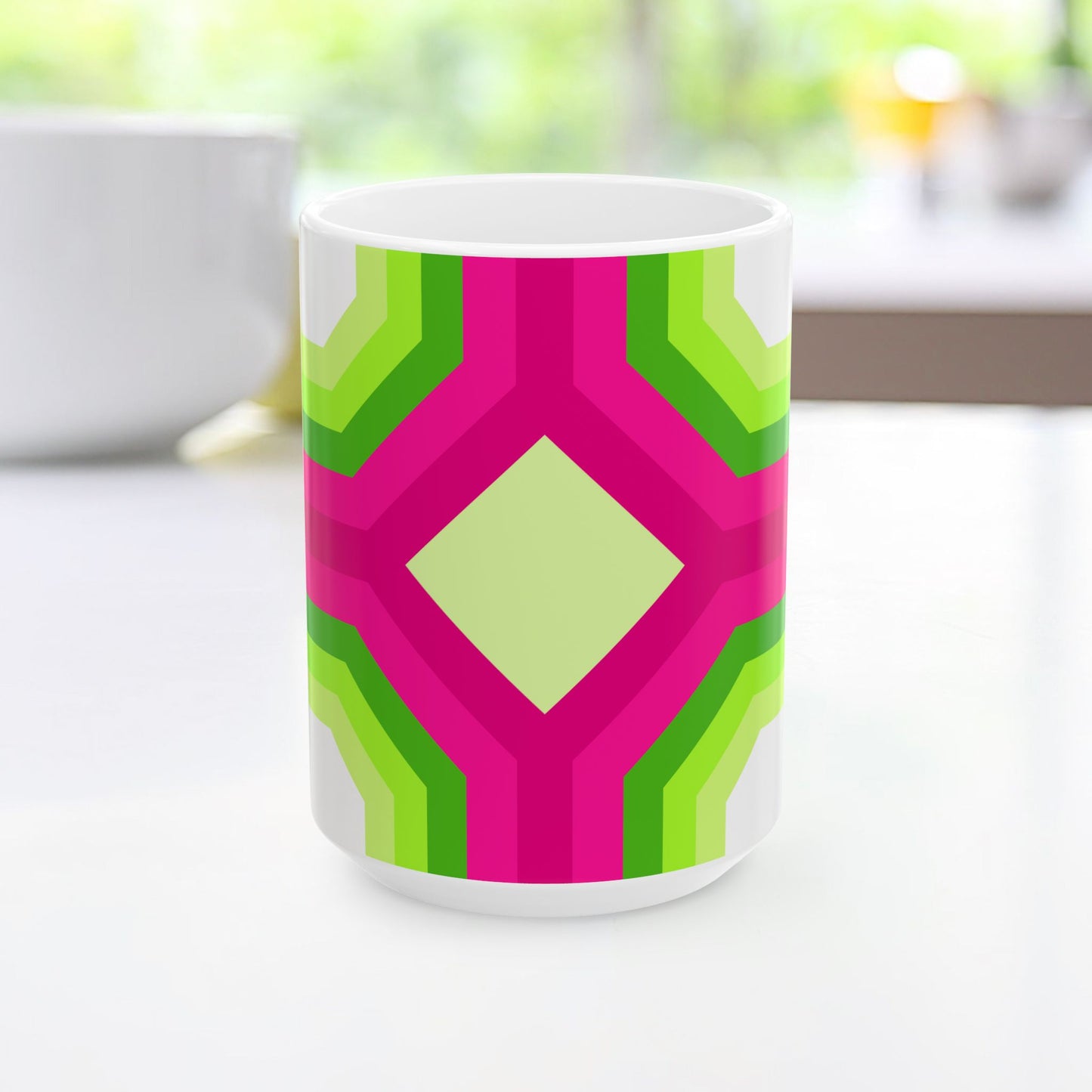 Geo Art Mug – Bold Color, Daily Joy