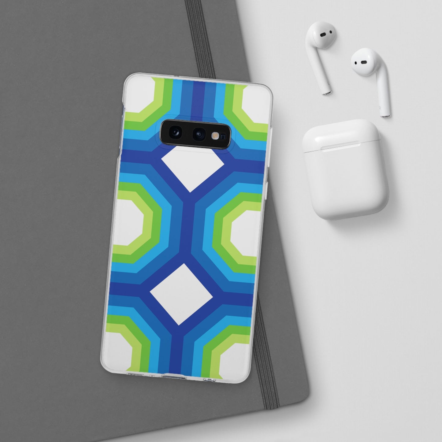 Stylish Geometric Phone Case, Flexible Phone Cover, Unique Modern Design, Perfect Gift, Trendy Accessory, Eco-Friendly Case