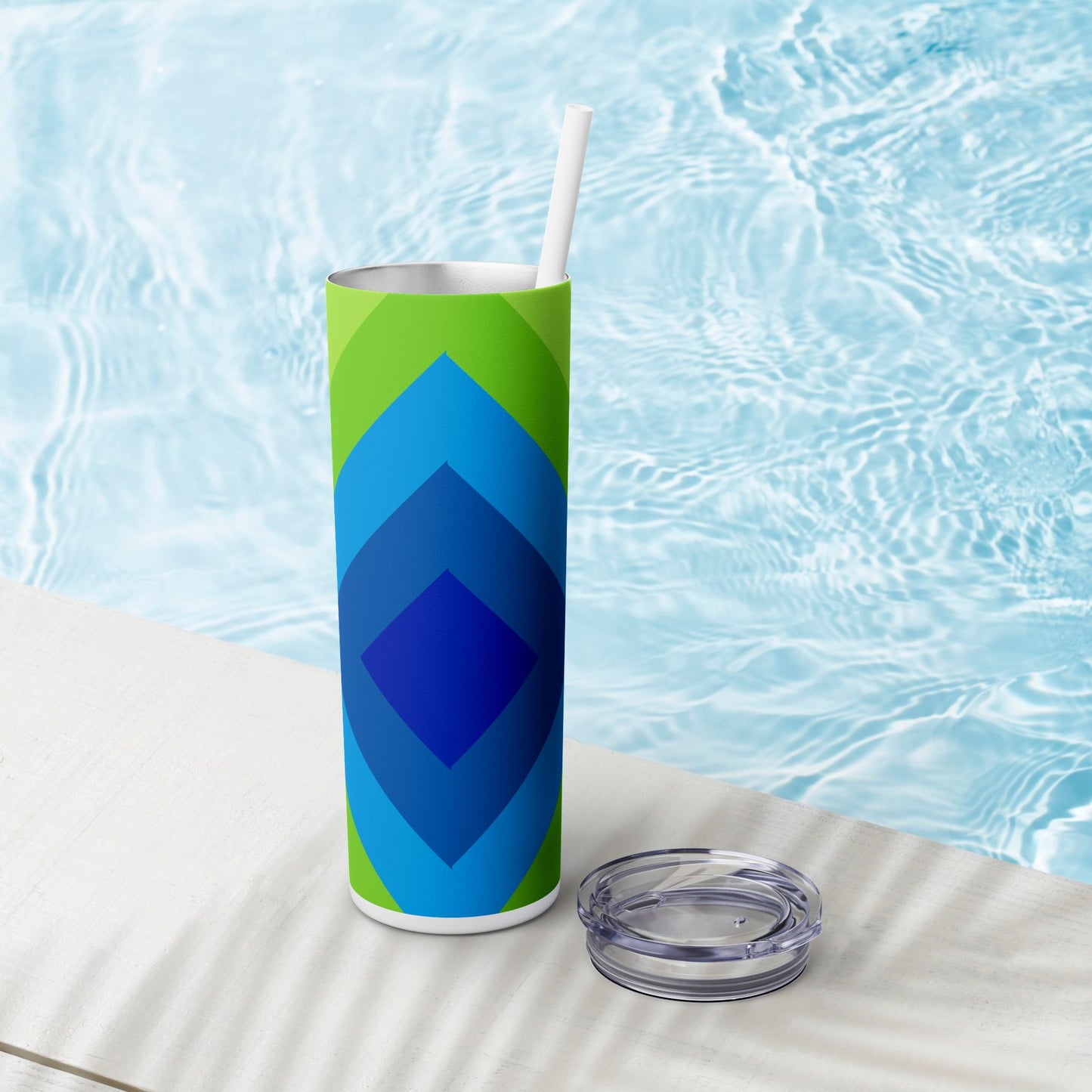 Vibrant. Versatile. Totally Sippable. – 20 oz Skinny Travel Tumbler with Straw