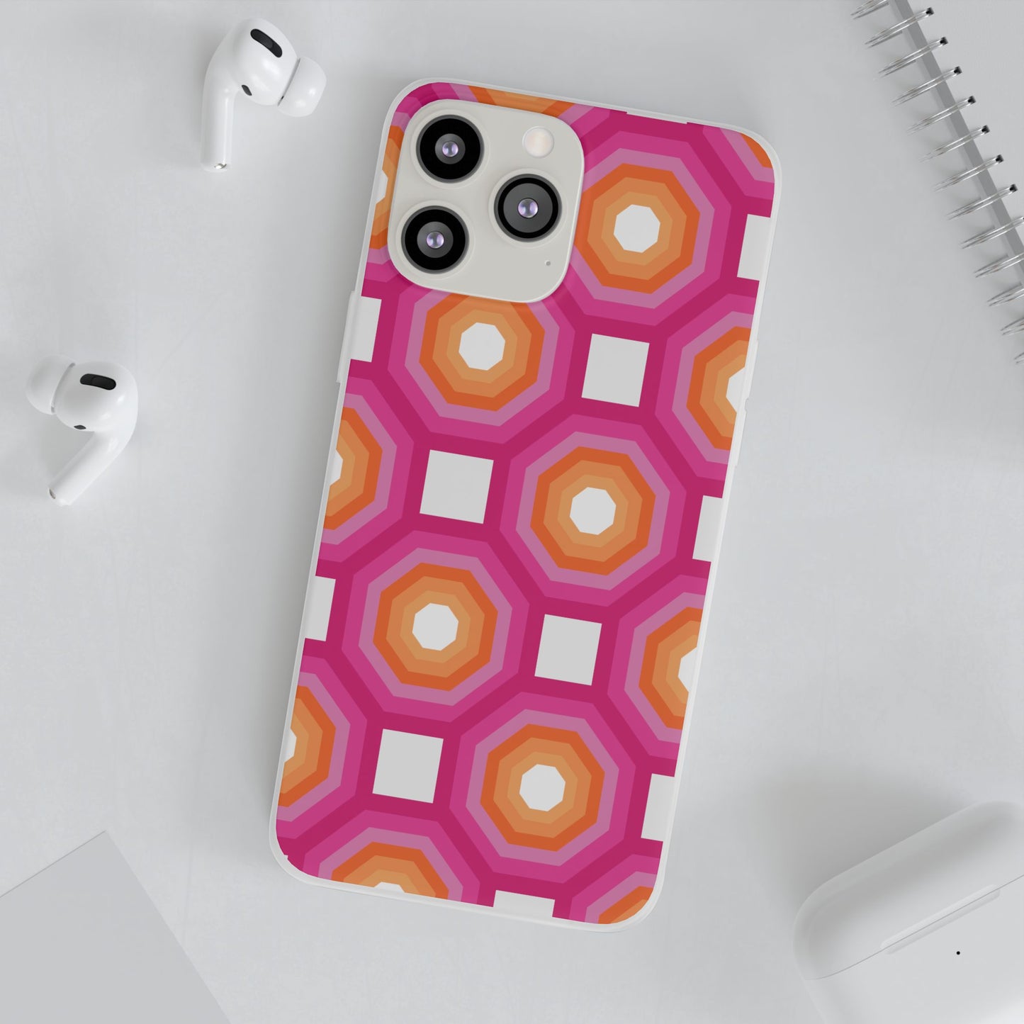 Stylish Geometric Phone Case, Flexible Phone Cover, Unique Modern Design, Perfect Gift, Trendy Accessory, Eco-Friendly Case