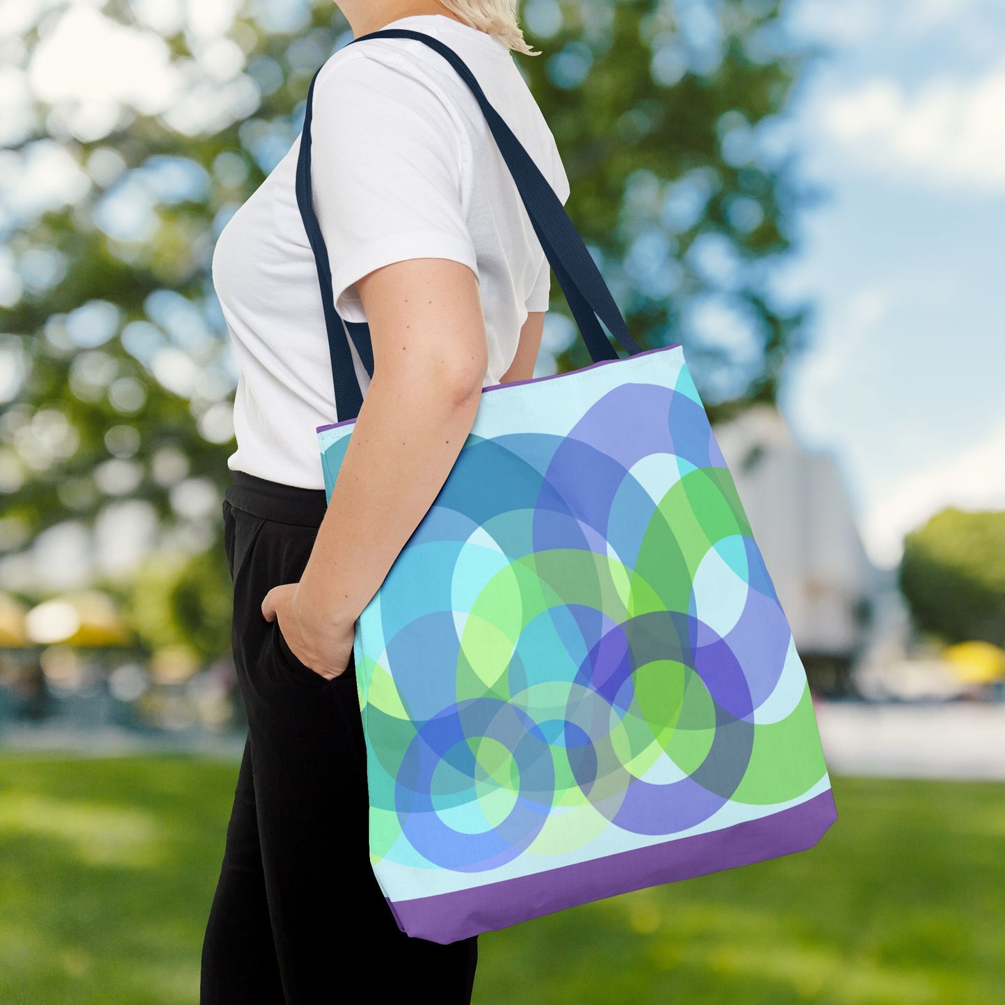 Geo Bubbles Tote Bag – 3 sizes | Playful. Modern. Lightweight.