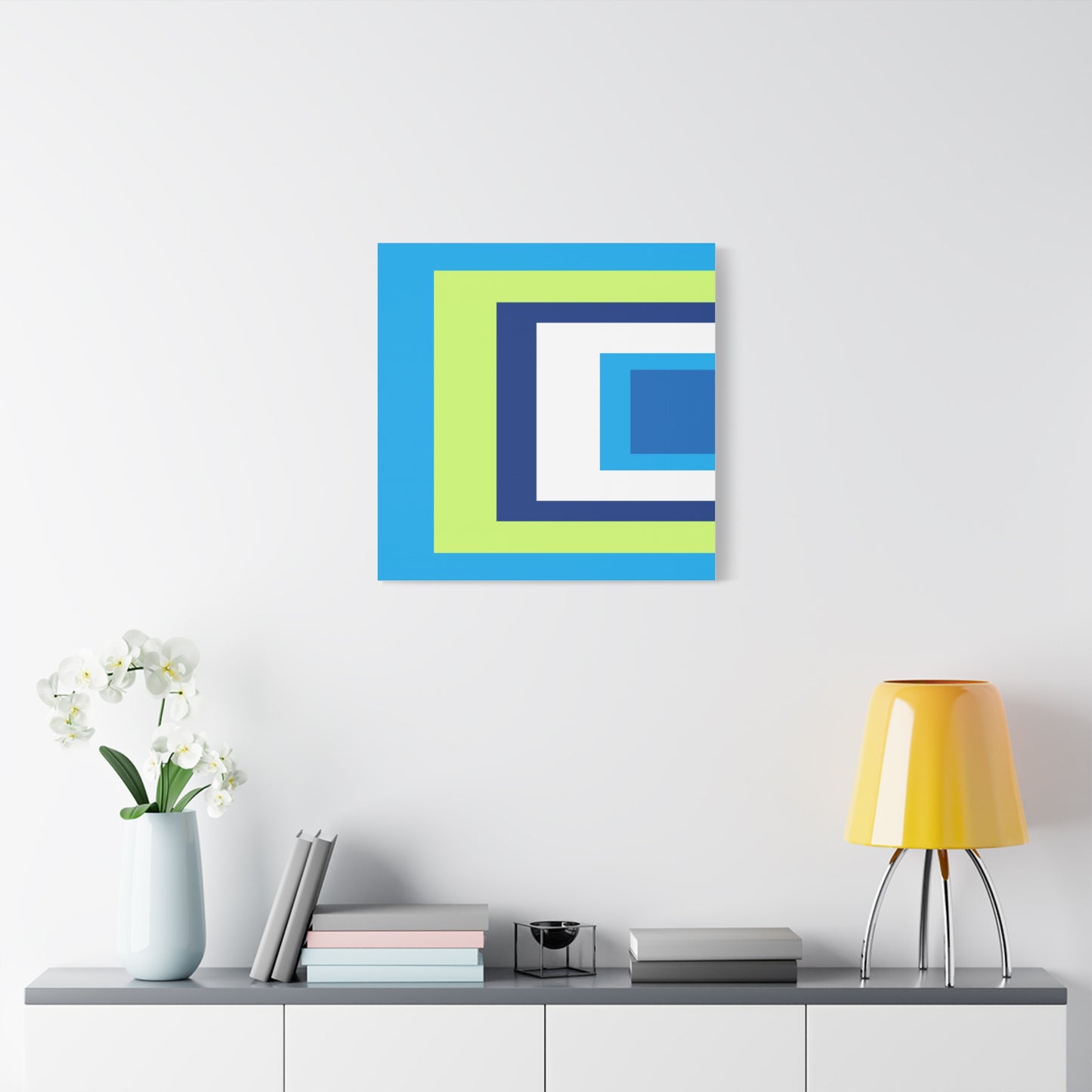Modern Geometric Canvas Art | Bold Colors, Clean Lines, Creative Energy