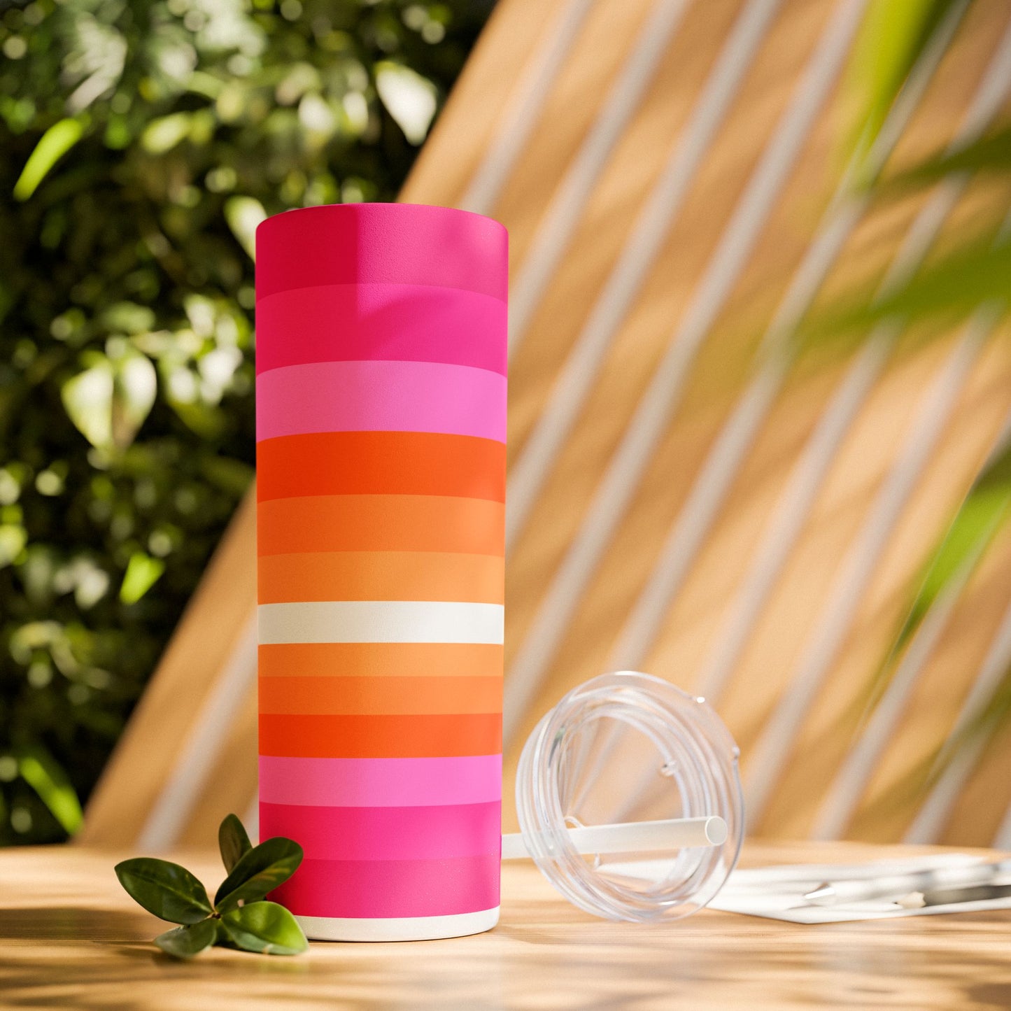 Vibrant. Versatile. Totally Sippable. – 20 oz Skinny Travel Tumbler with Straw