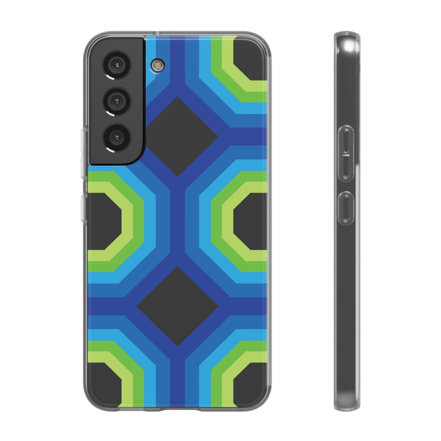 Stylish Geometric Phone Case, Flexible Phone Cover, Unique Modern Design, Perfect Gift, Trendy Accessory, Eco-Friendly Case