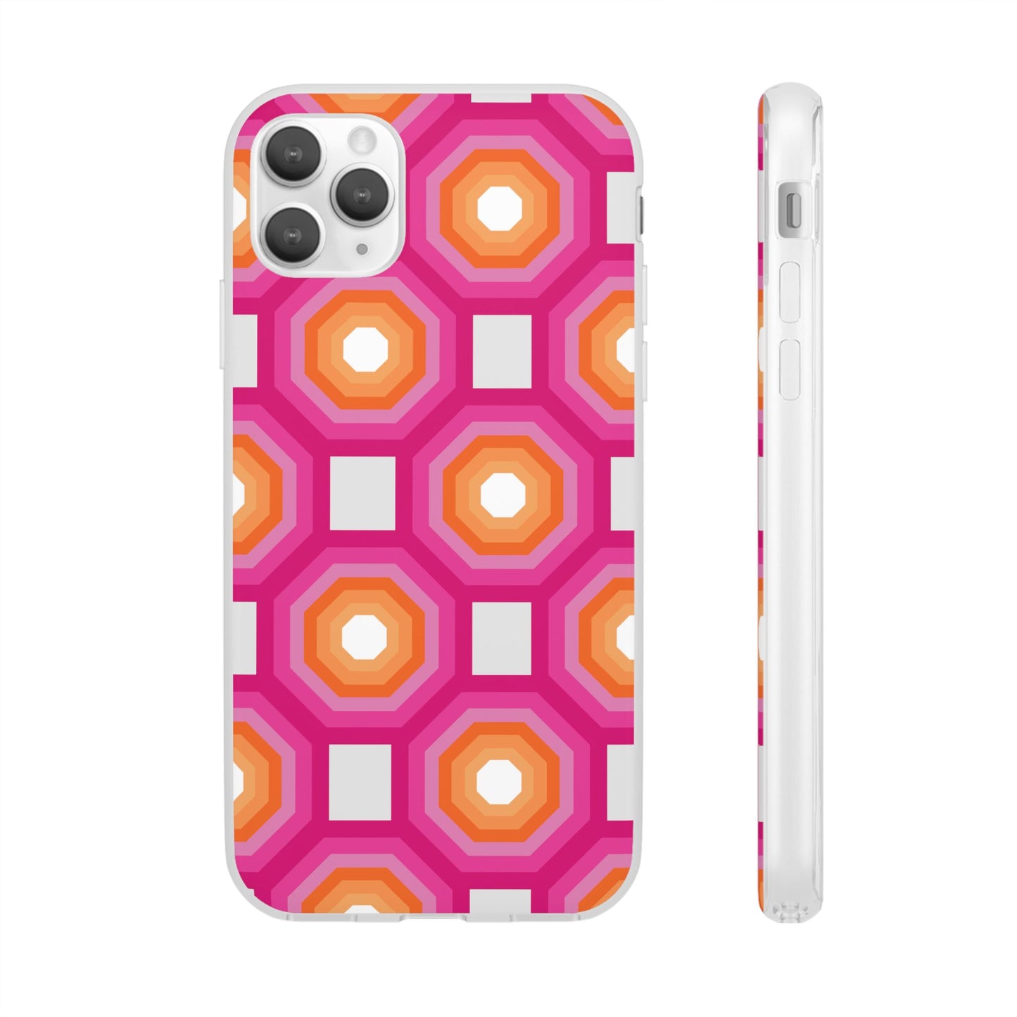 Stylish Geometric Phone Case, Flexible Phone Cover, Unique Modern Design, Perfect Gift, Trendy Accessory, Eco-Friendly Case