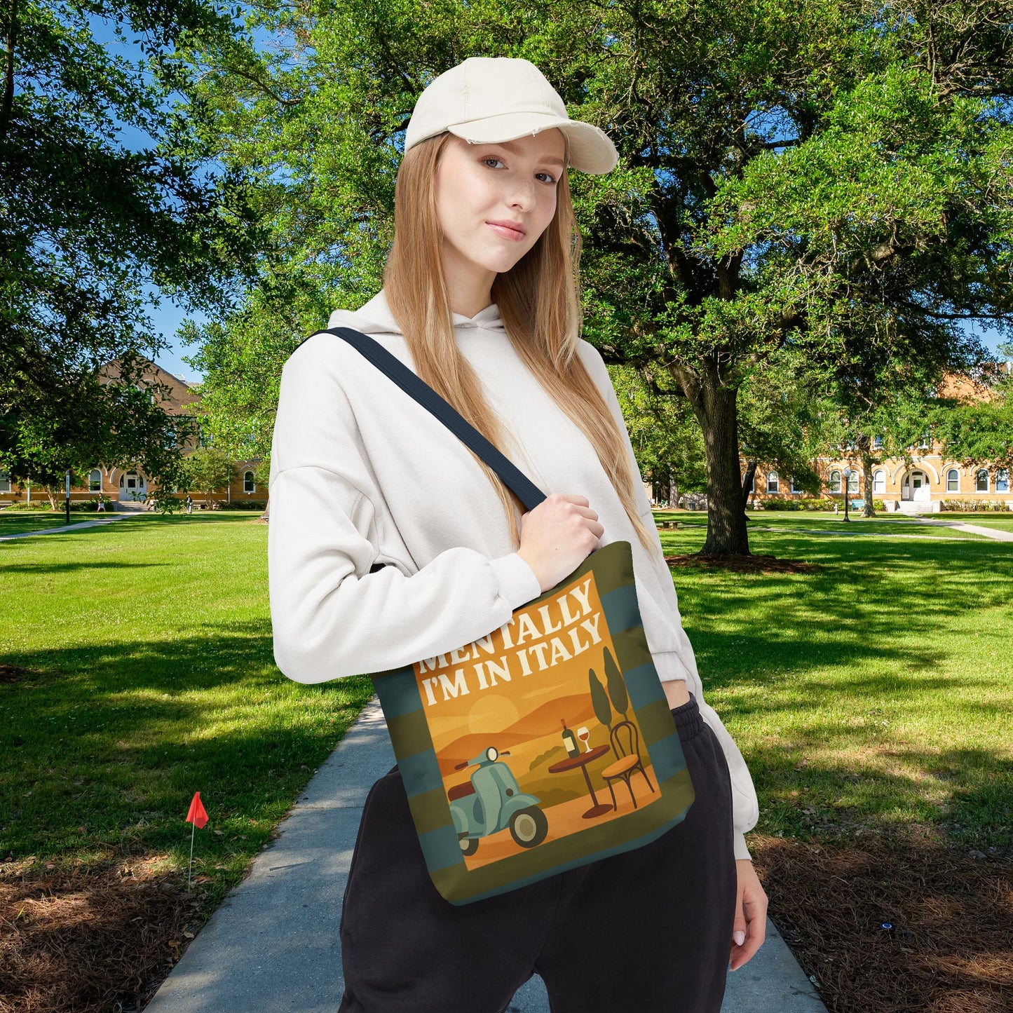 Mentally I’m in Italy Tote Bag– 3 sizes | Playful Wanderlust Companion