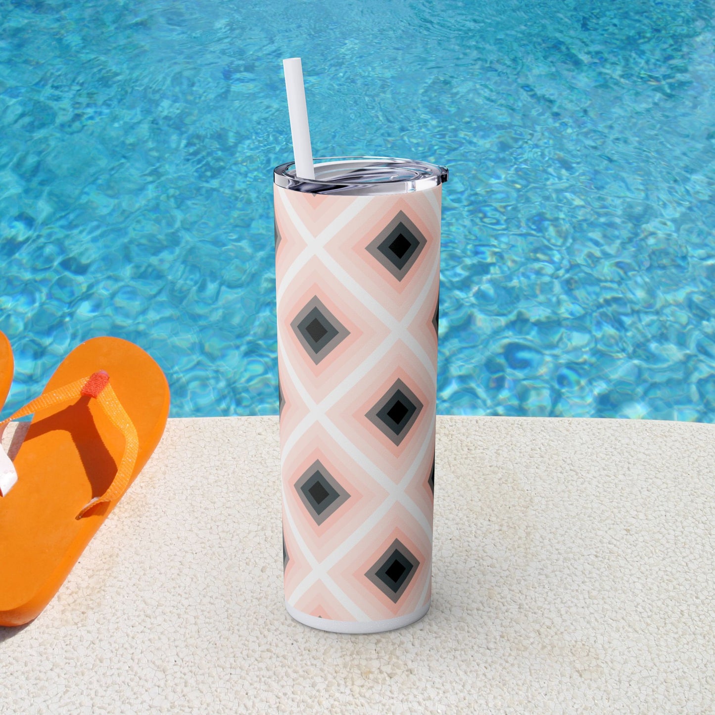 Vibrant. Versatile. Totally Sippable. – 20 oz Skinny Travel Tumbler with Straw