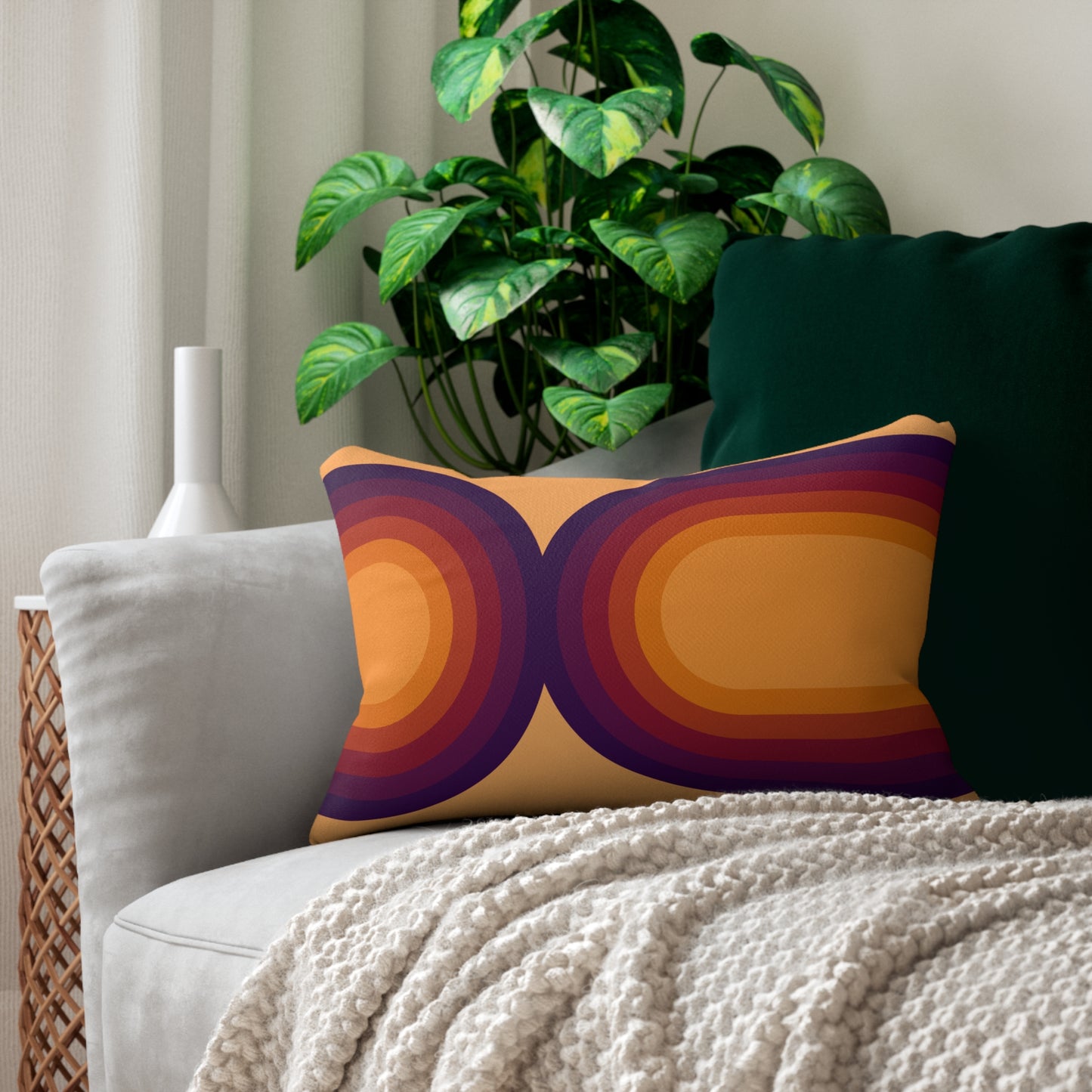 Geometric Lumbar Pillow | Bold Style, Everyday Comfort