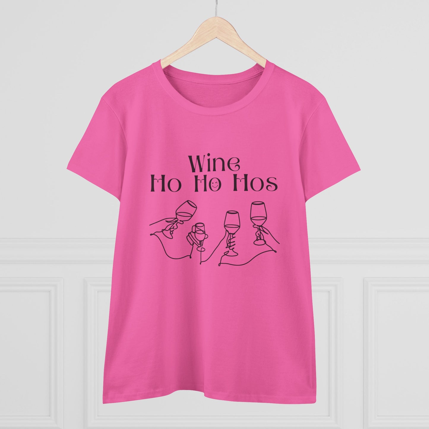 Funny Wine T-Shirt for Women | Wine Ho Ho Hos Tee