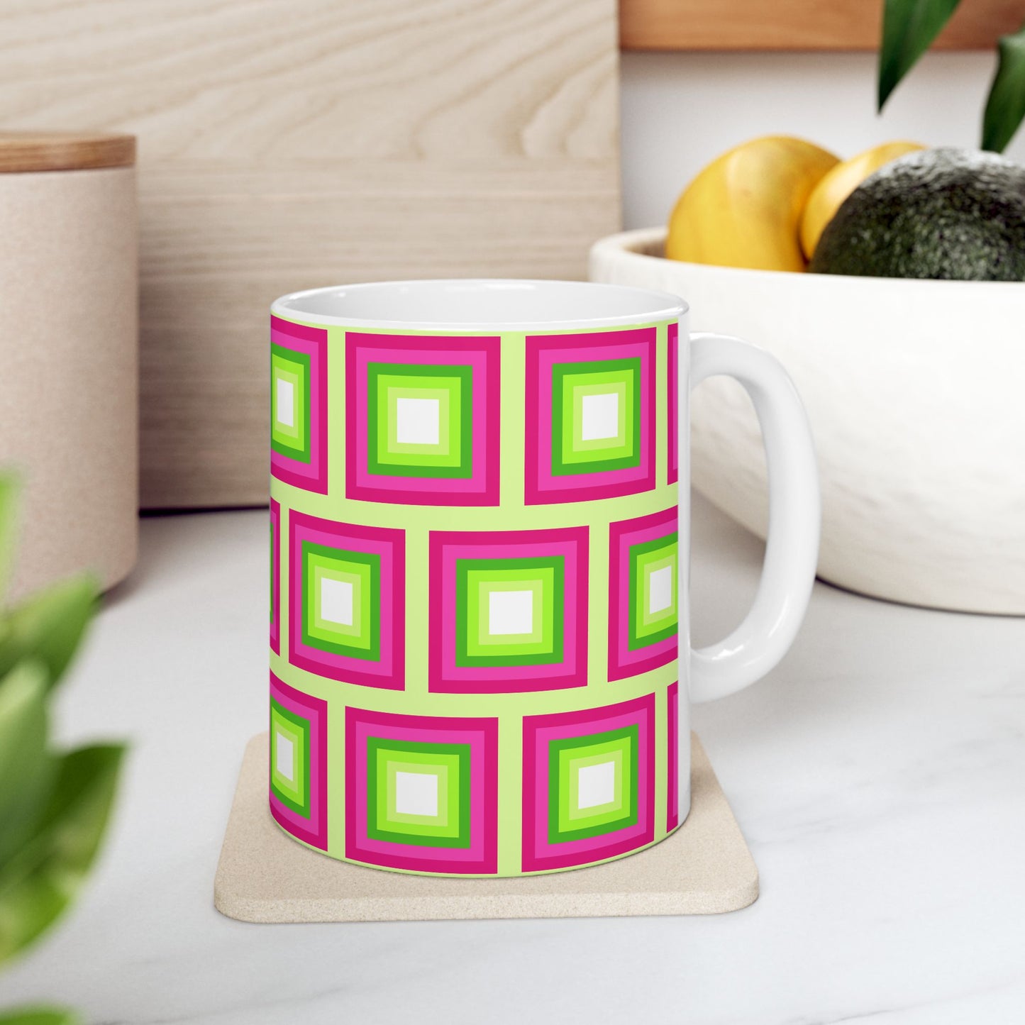 Geo Art Mug – Bold Color, Daily Joy