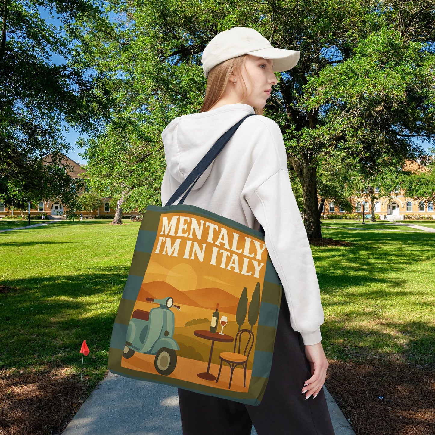Mentally I’m in Italy Tote Bag– 3 sizes | Playful Wanderlust Companion