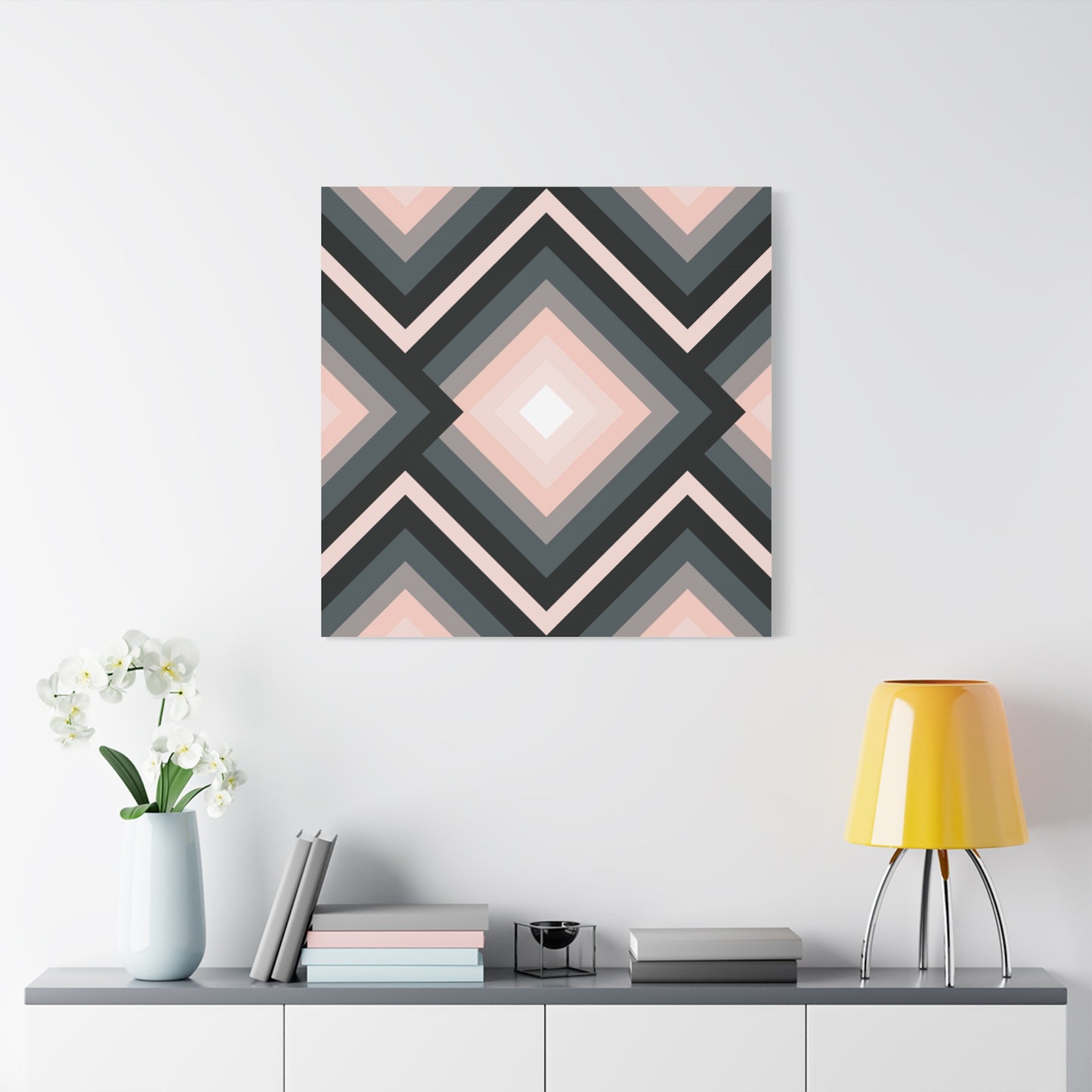 Modern Geometric Canvas Art | Bold Colors, Clean Lines, Creative Energy