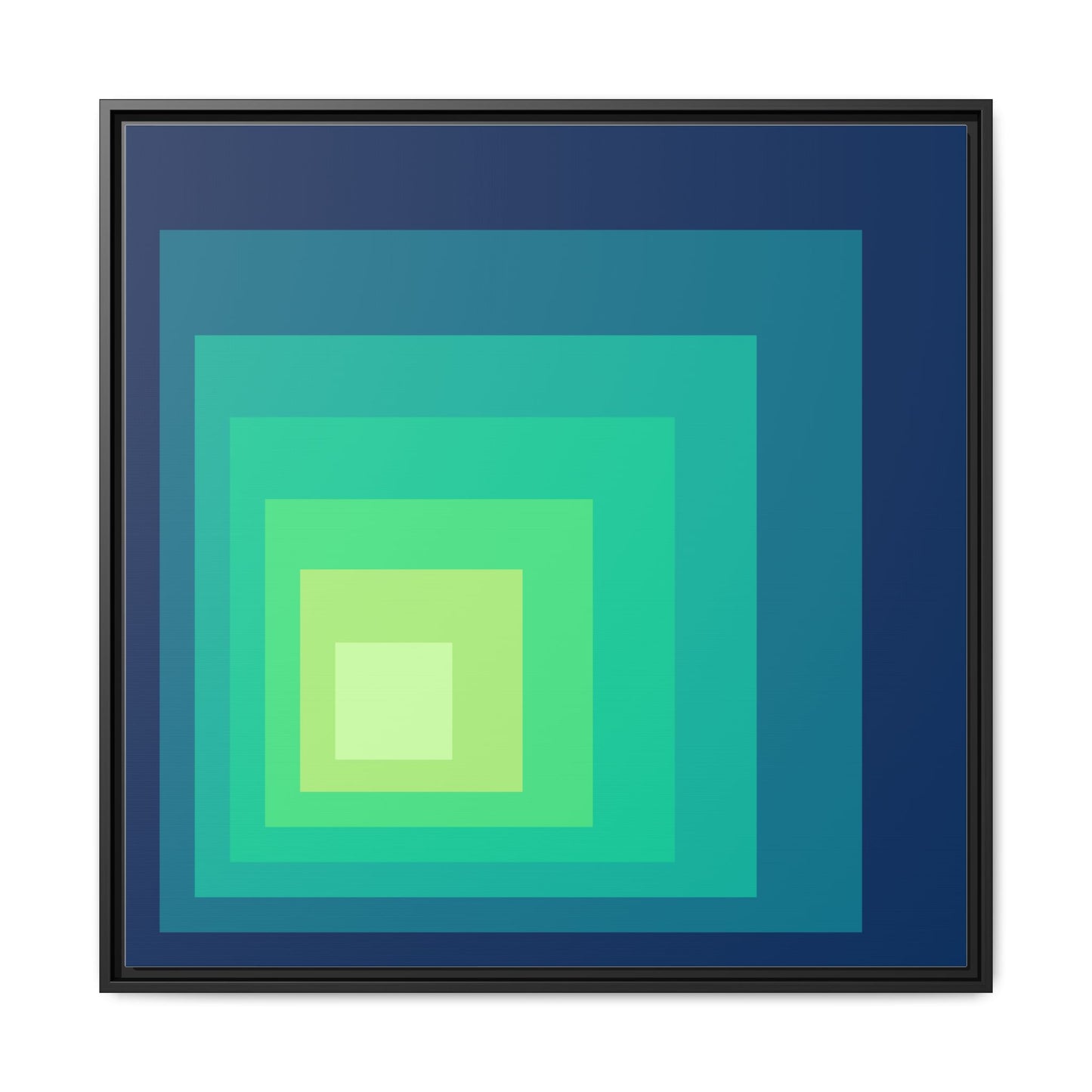 Modern Framed Geometric Canvas Art | Bold Color Meets Clean Framing