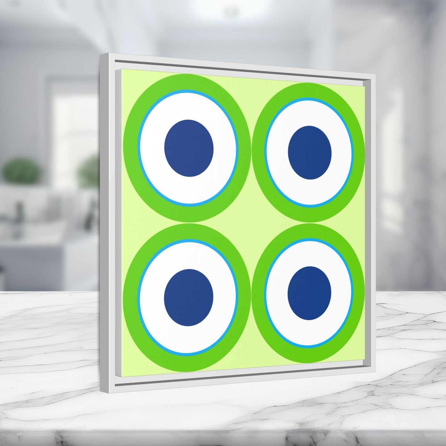 Copy of Modern Framed Geometric Canvas Art | Bold Color Meets Clean Framing