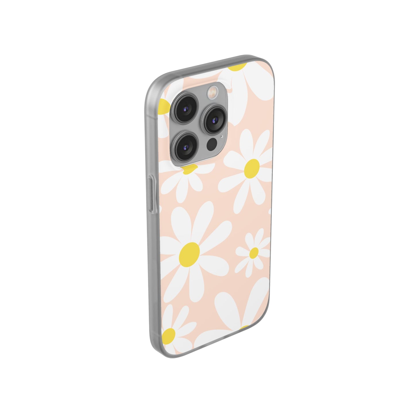 Phone Cases - Blush Daisy Pattern Flexi Cases