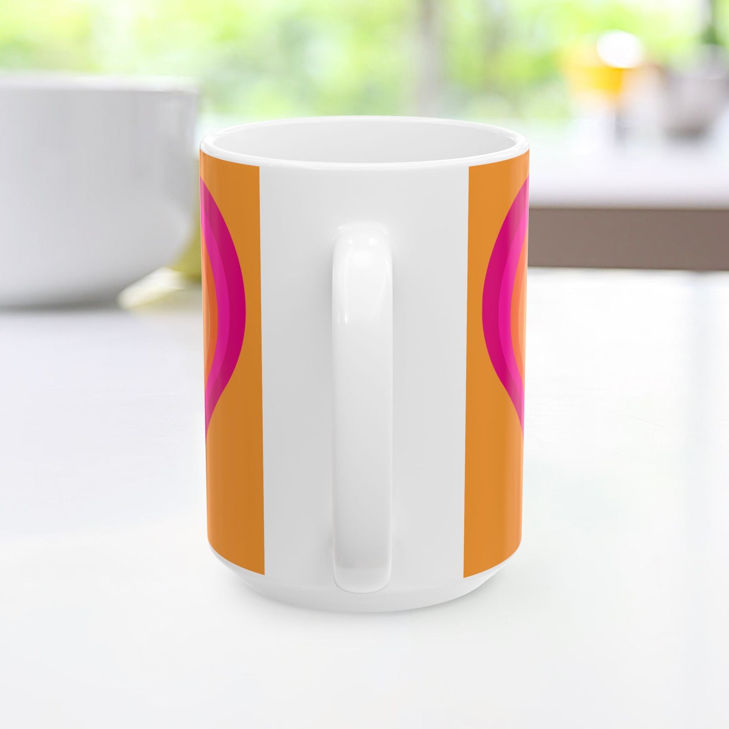Geo Art Heart Mug – Bold Color, Daily Joy