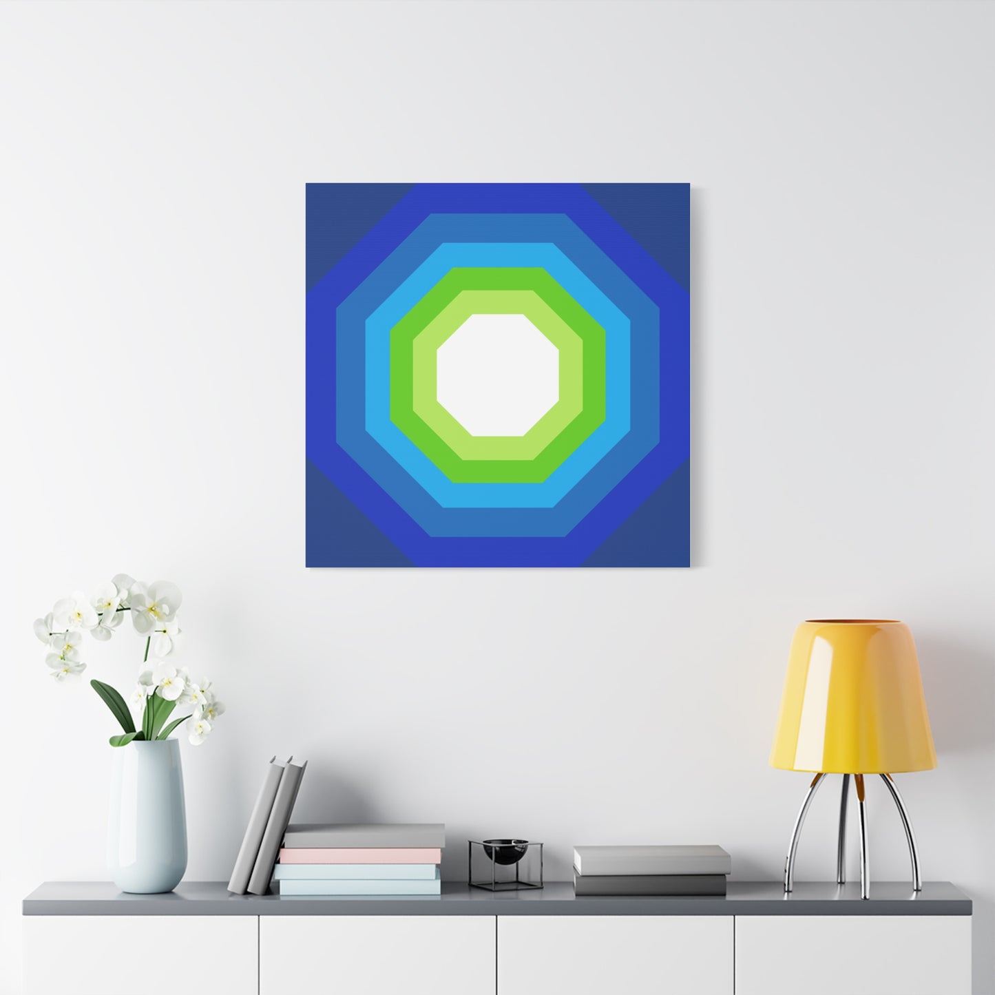 Modern Geometric Canvas Art | Bold Colors, Clean Lines, Creative Energy