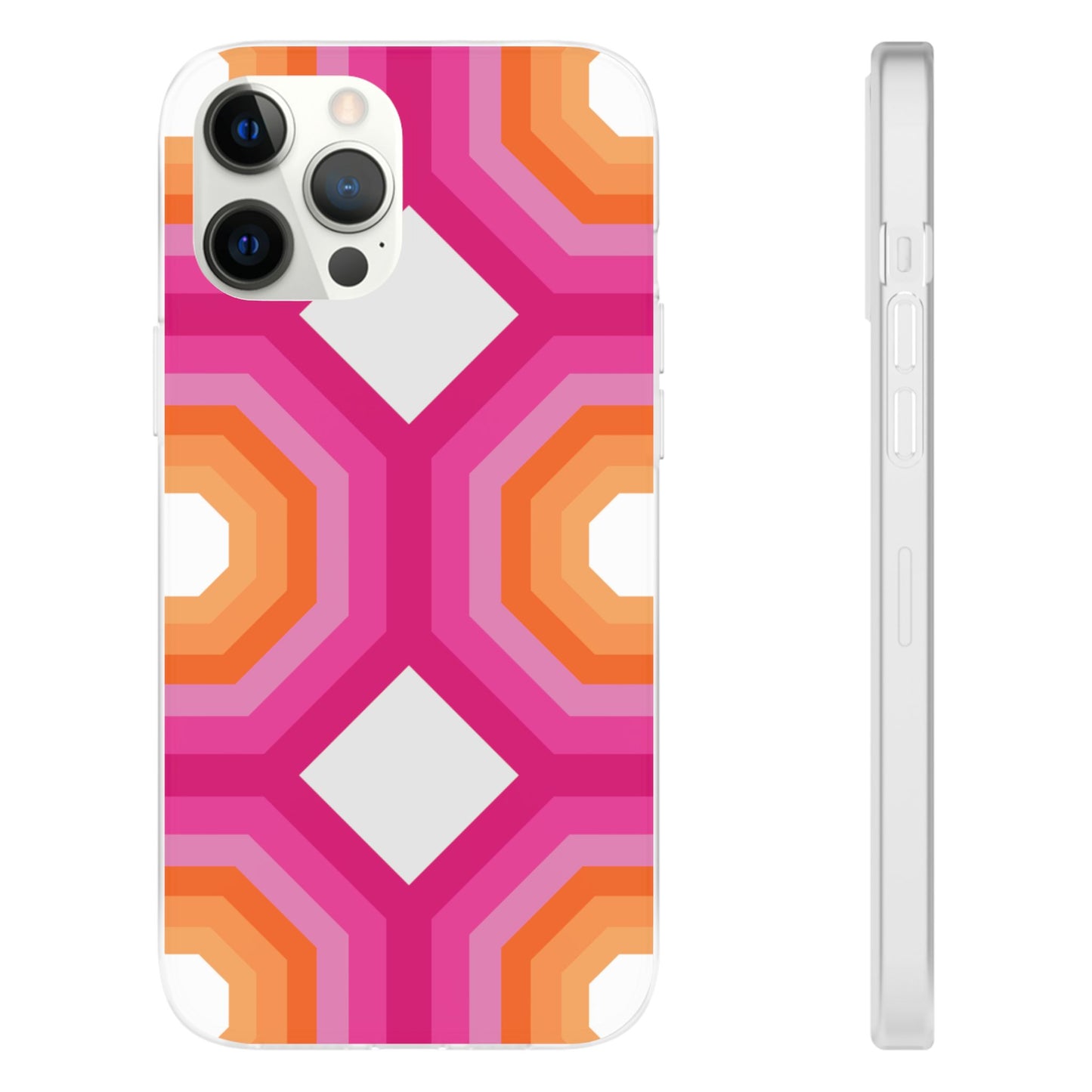 Stylish Geometric Phone Case, Flexible Phone Cover, Unique Modern Design, Perfect Gift, Trendy Accessory, Eco-Friendly Case