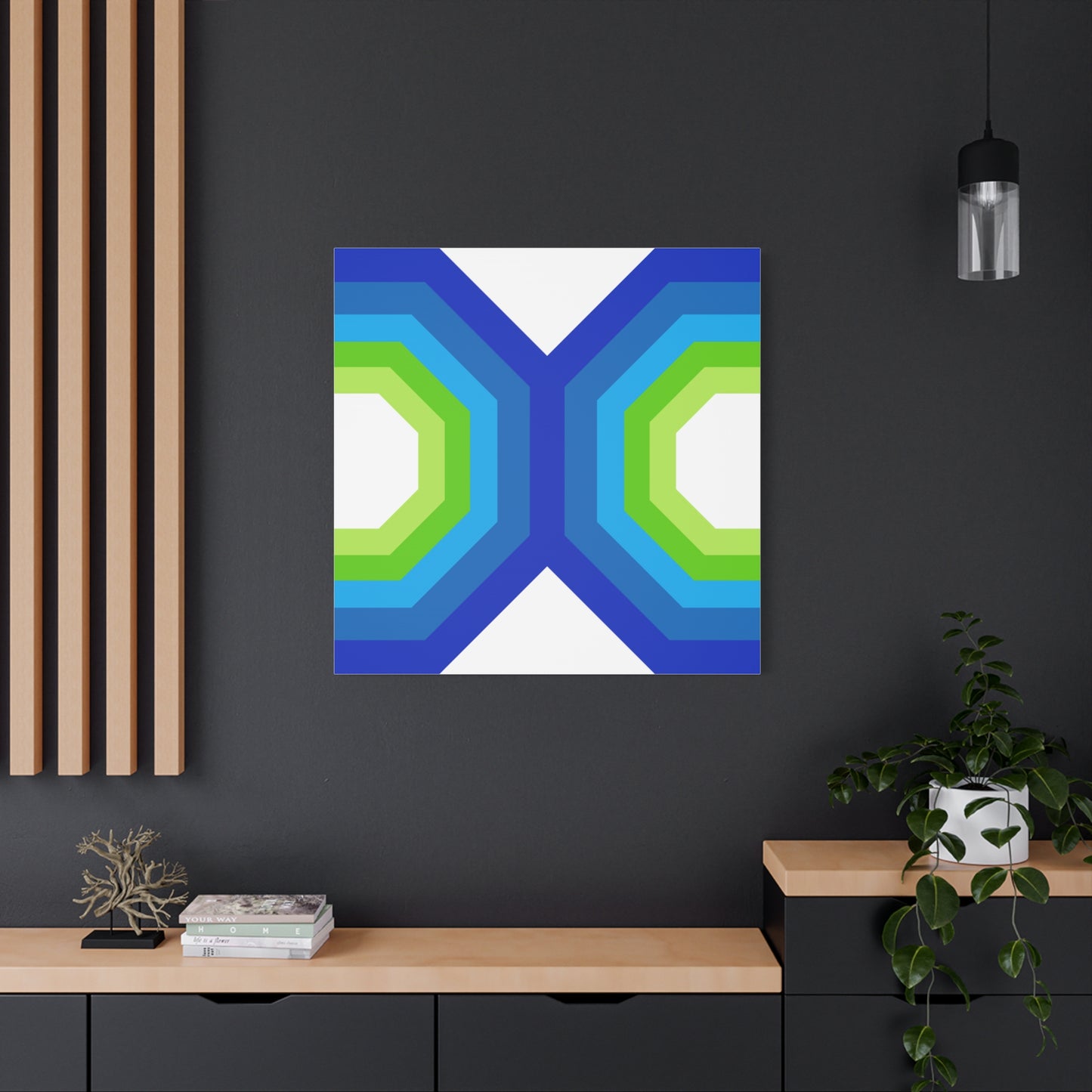 Modern Geometric Canvas Art | Bold Colors, Clean Lines, Creative Energy