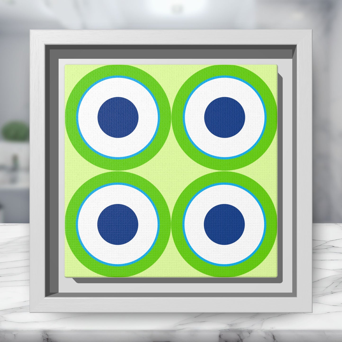 Copy of Modern Framed Geometric Canvas Art | Bold Color Meets Clean Framing